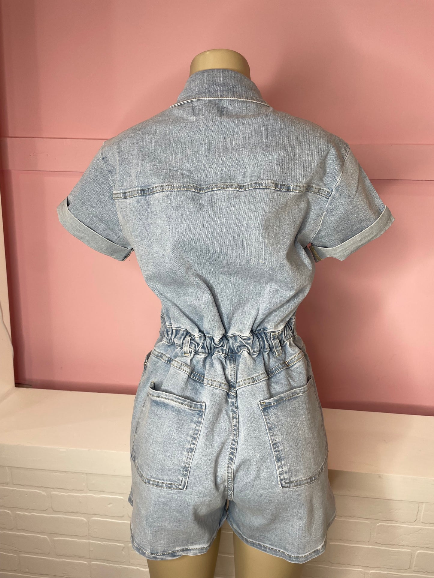 Camila Denim Romper