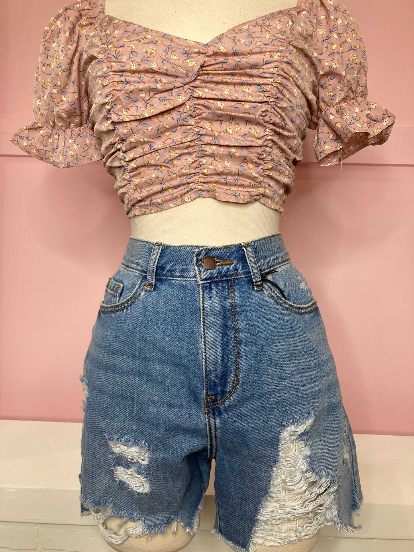 Katie denim shorts