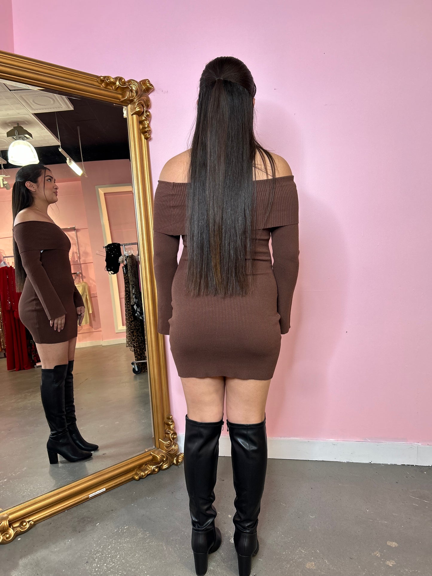 Karla Off Shoulder Mini Dress