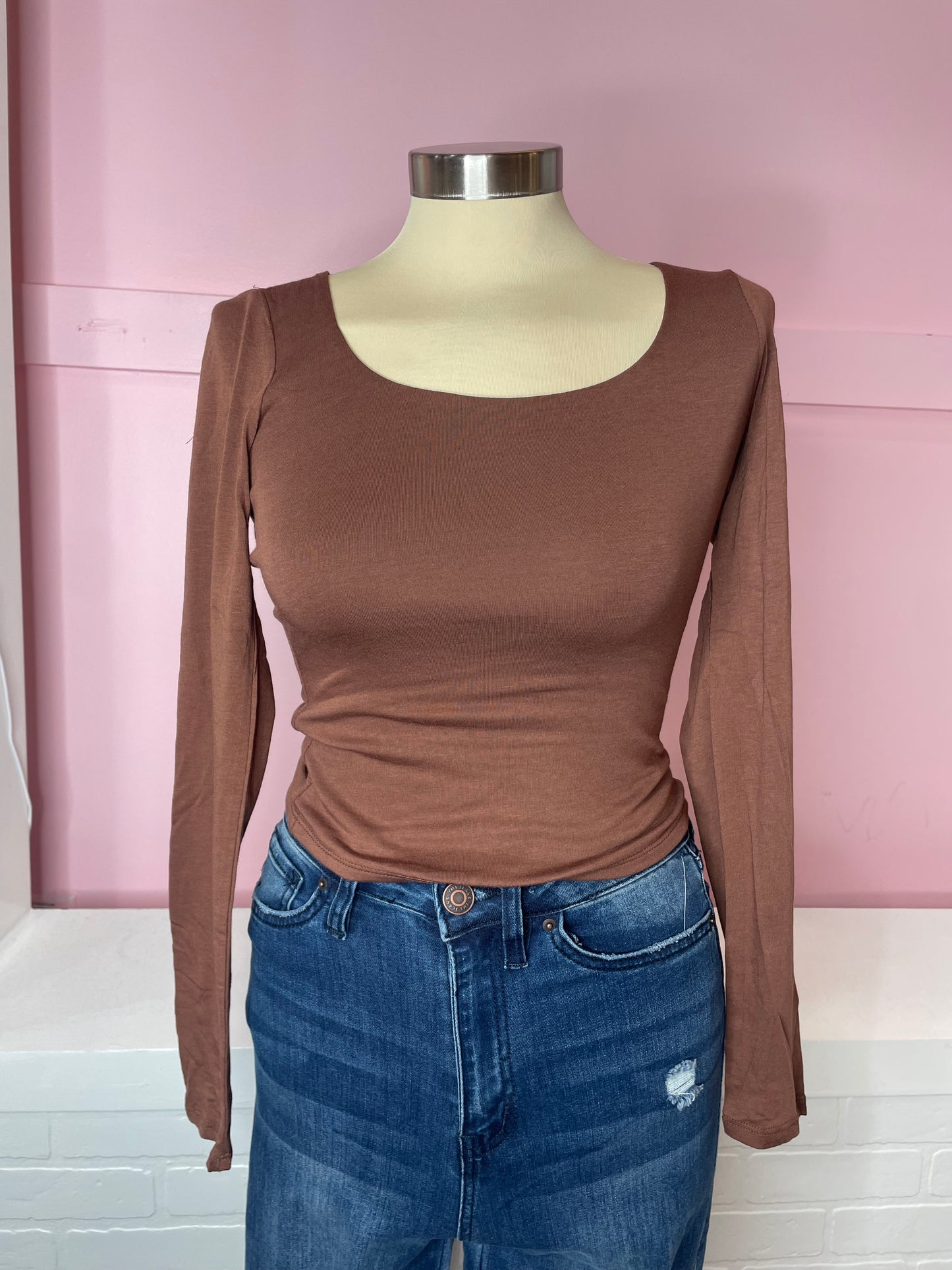 Lea Long sleeve Double Layered Top