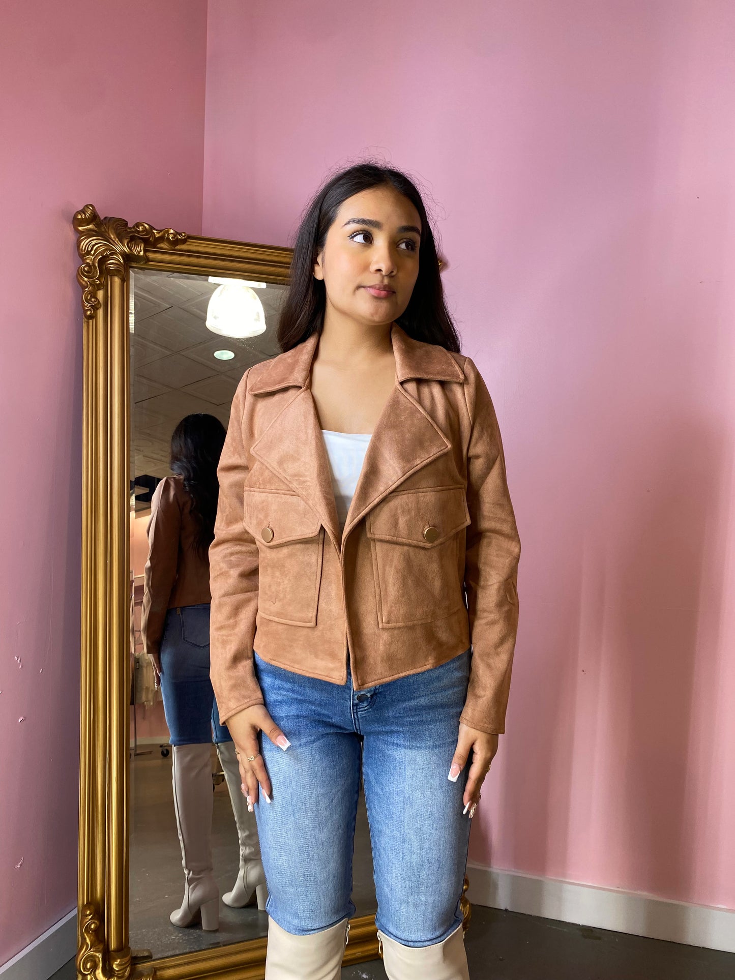 Brezzy suede jacket