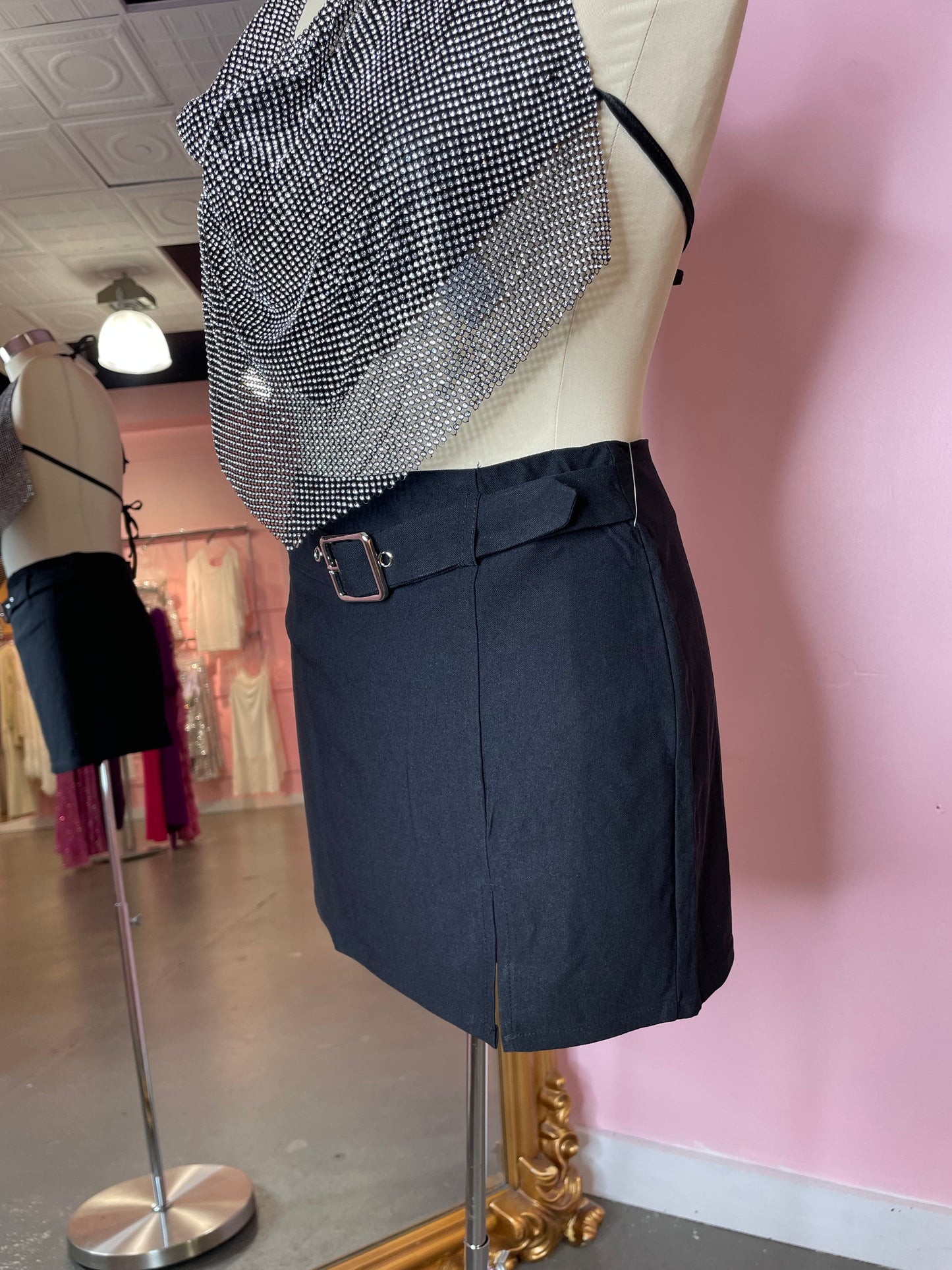 Tonight Belted Skirt