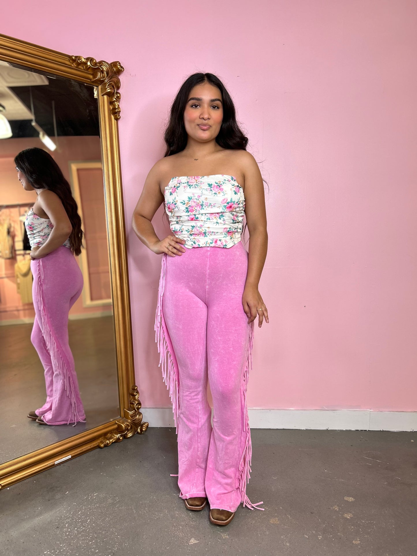 Jaripeo fringe pants