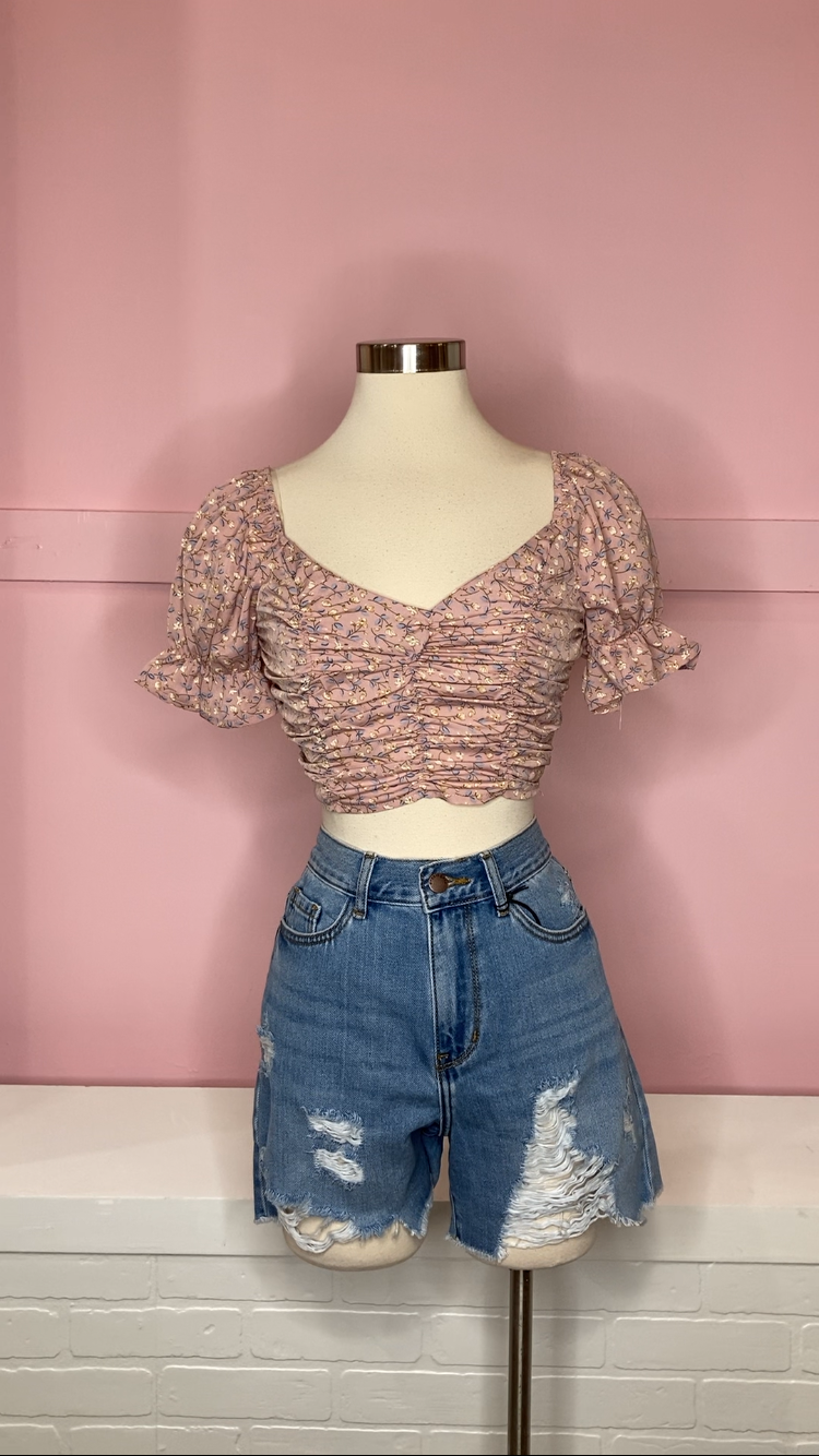 Katie denim shorts