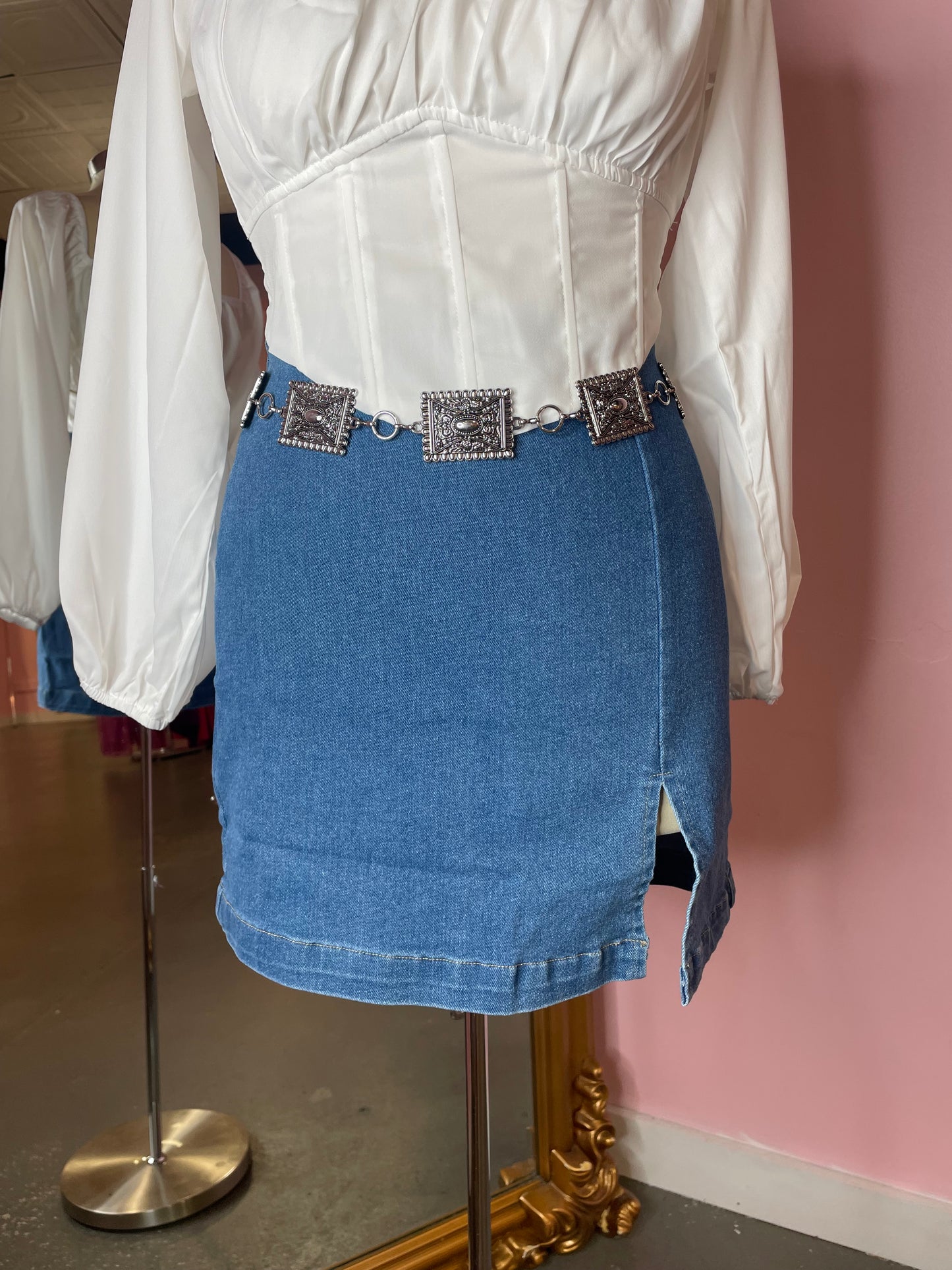 Leila Denim Skirt