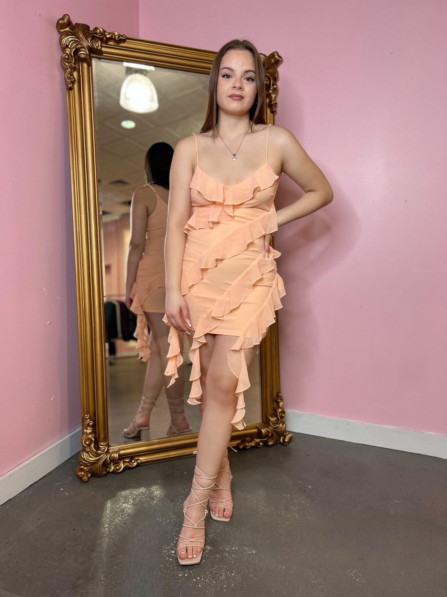 Flirty ruffle dress