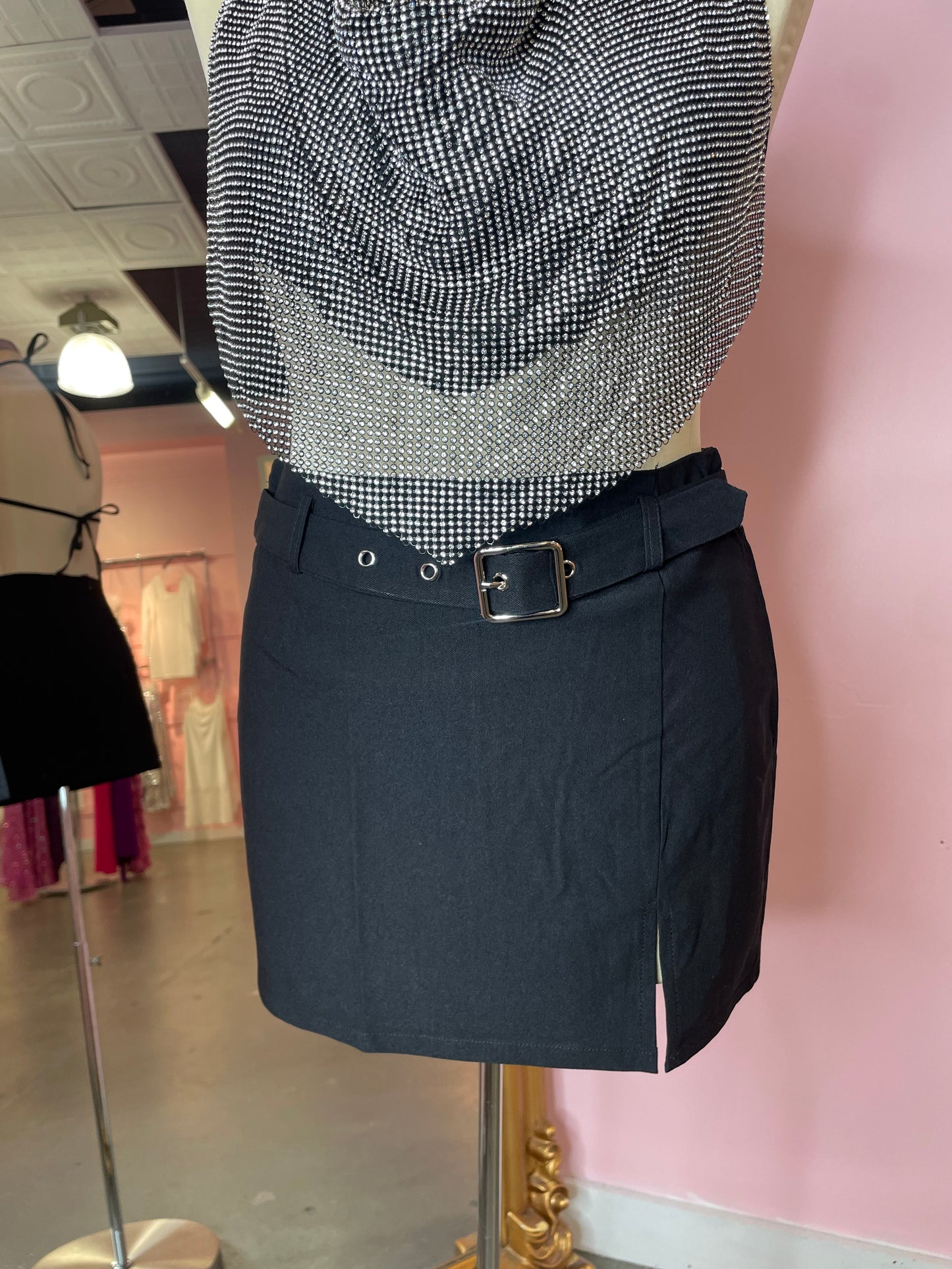 Tonight Belted Skirt