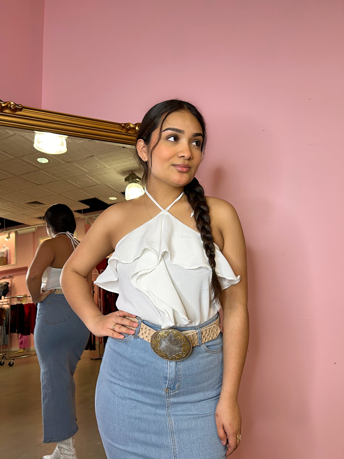Alisson ruffle top