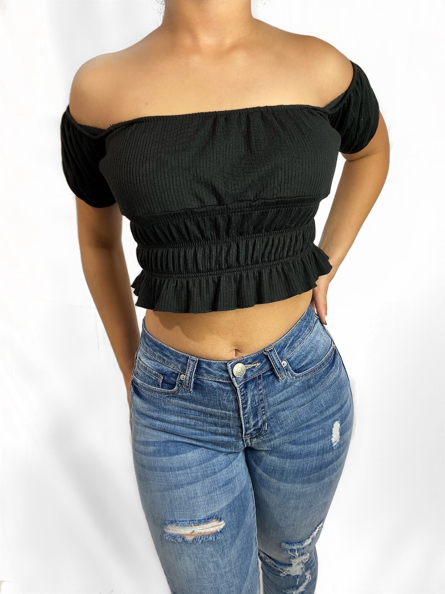 Scrunch Crop Top