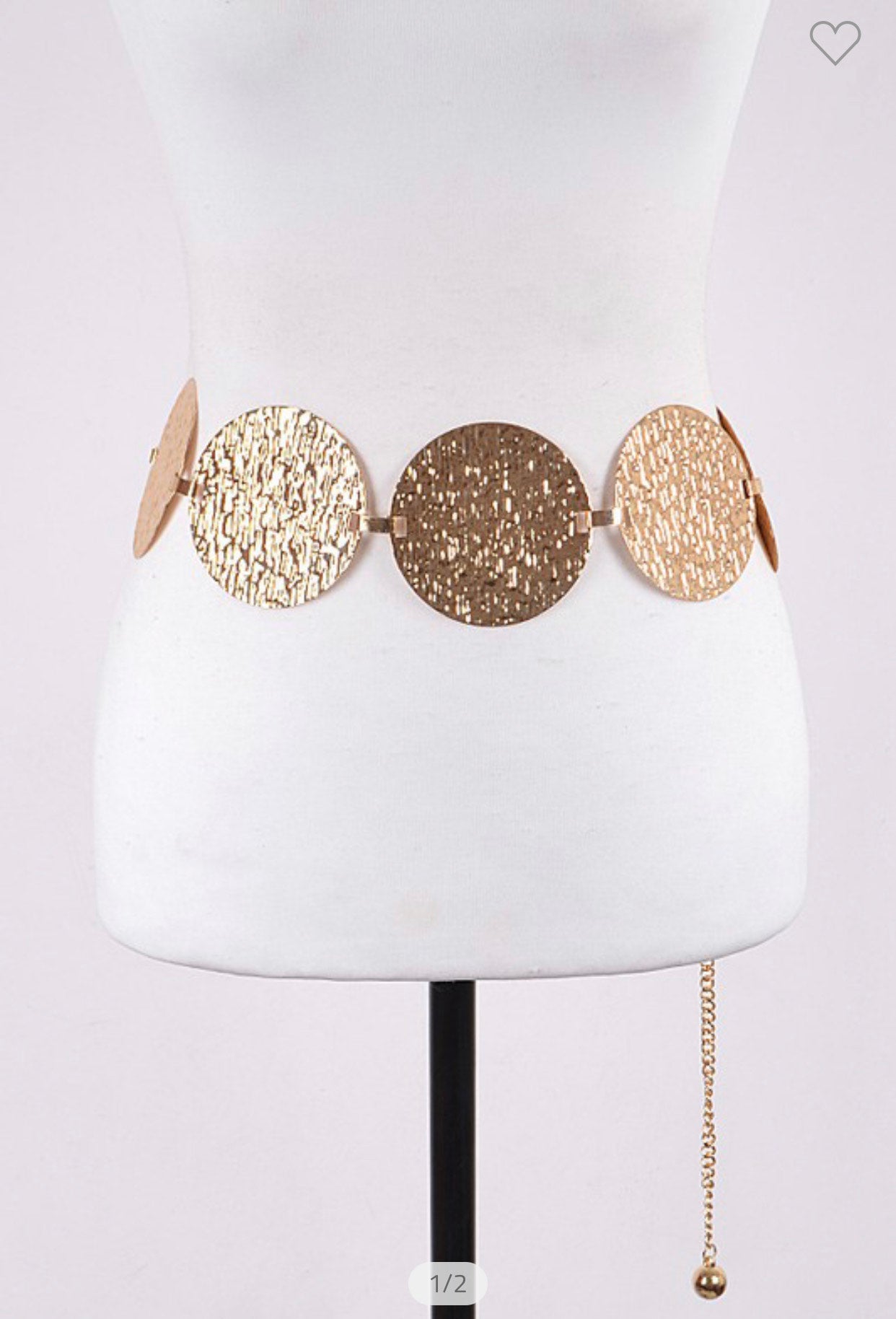 Show Stopper Gold Belt