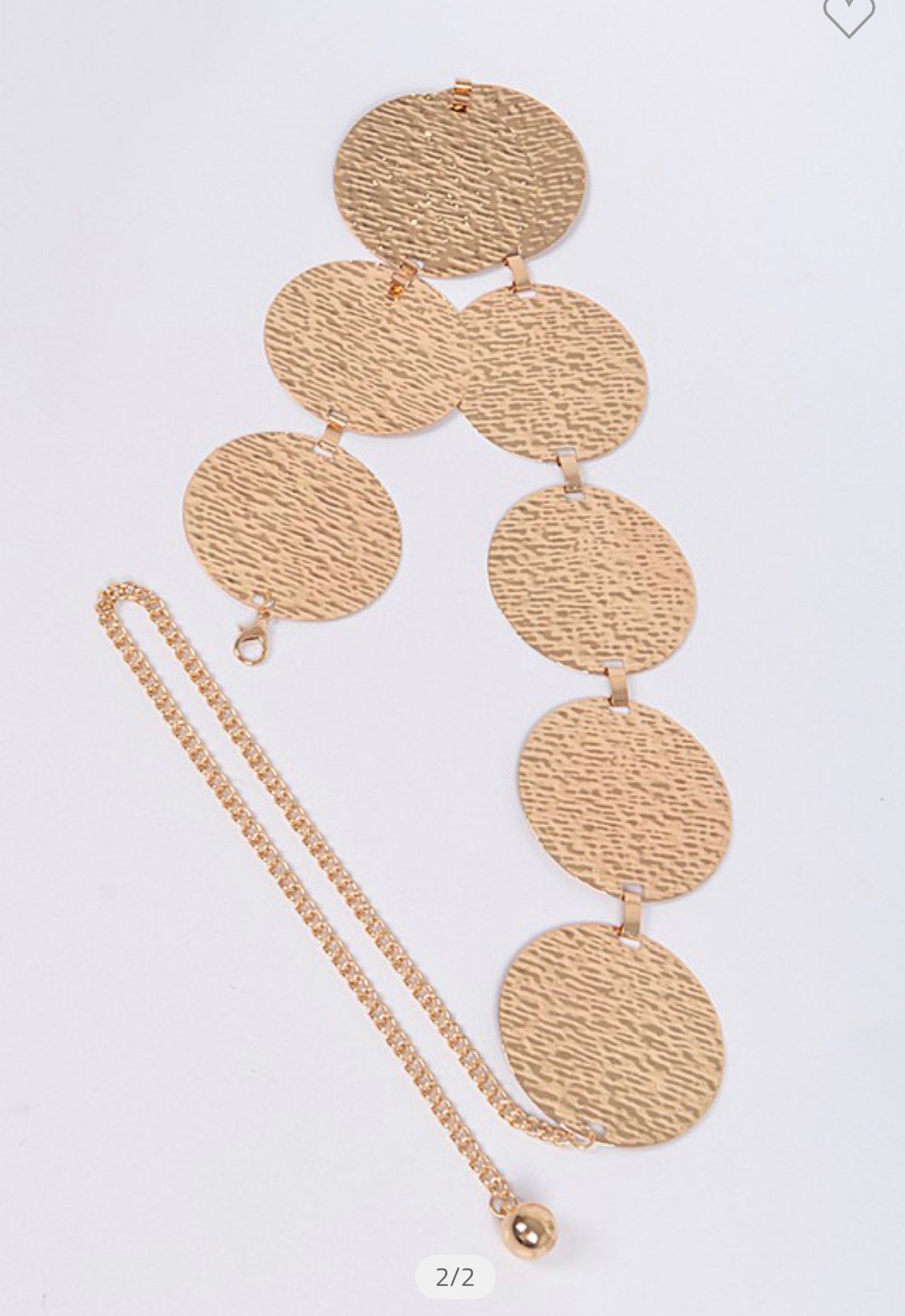 Show Stopper Gold Belt