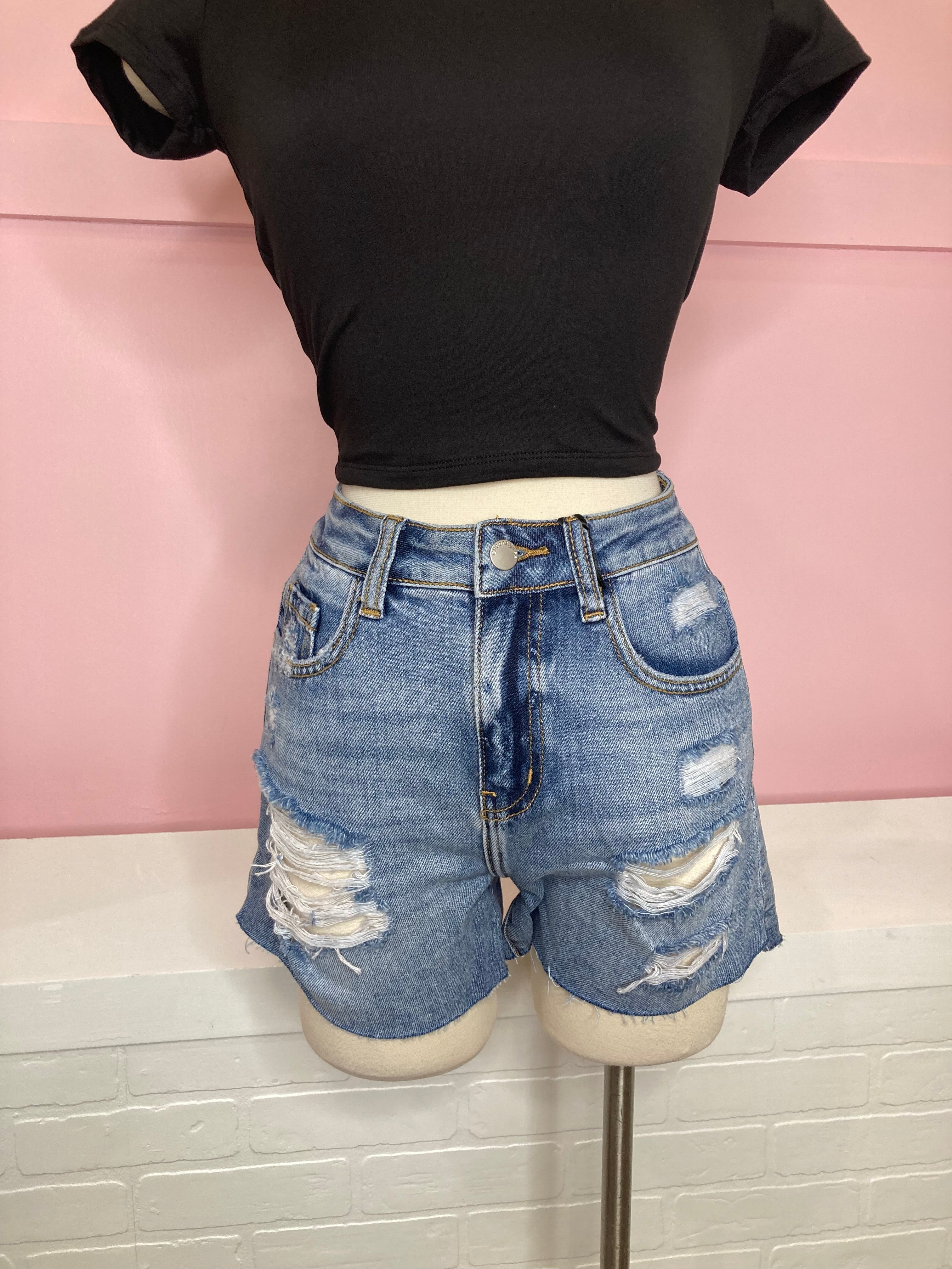 Brianna denim shorts