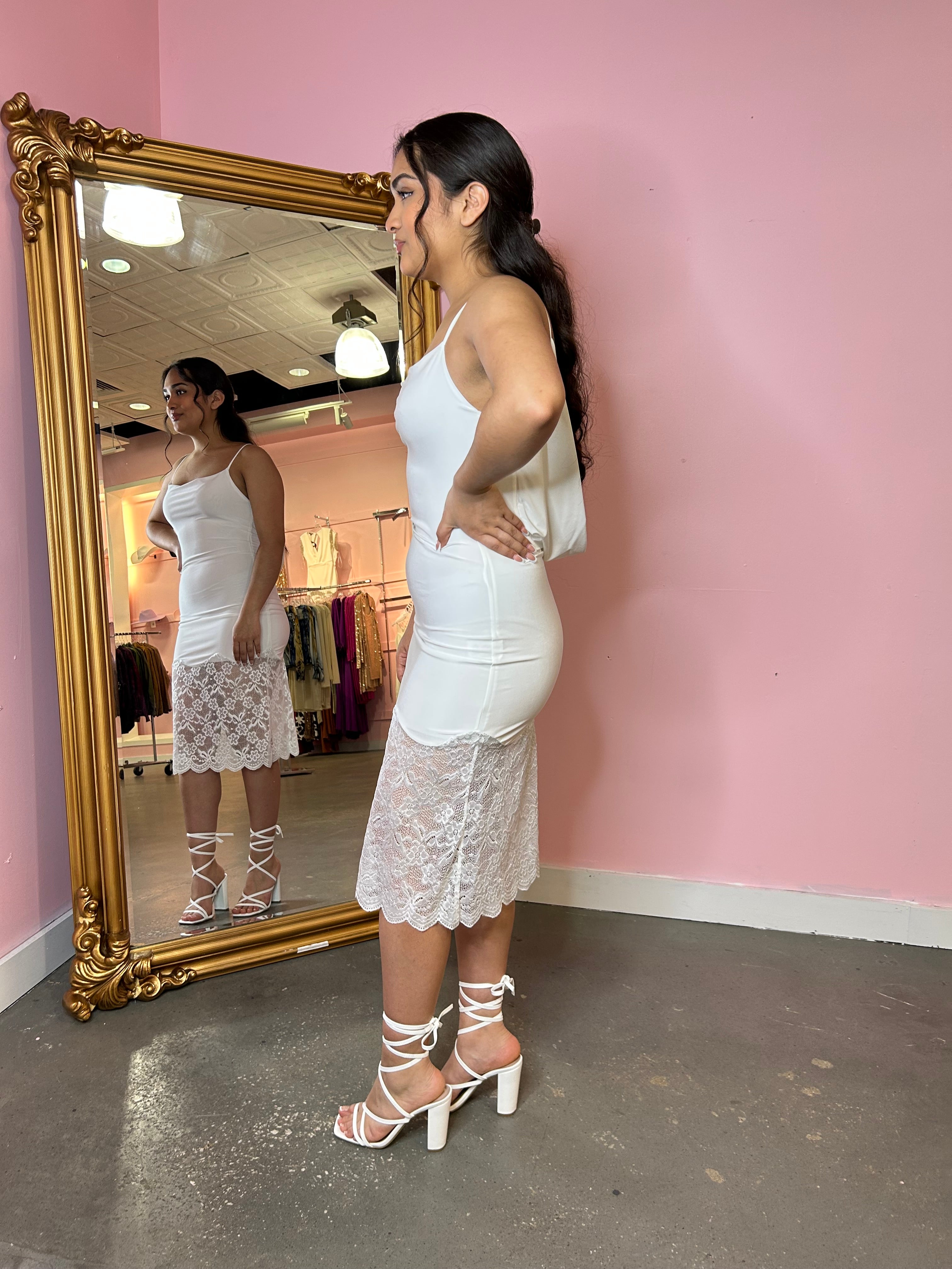 Evelyn lace dress - S / Off white Evelyn lace dress - S / Off white