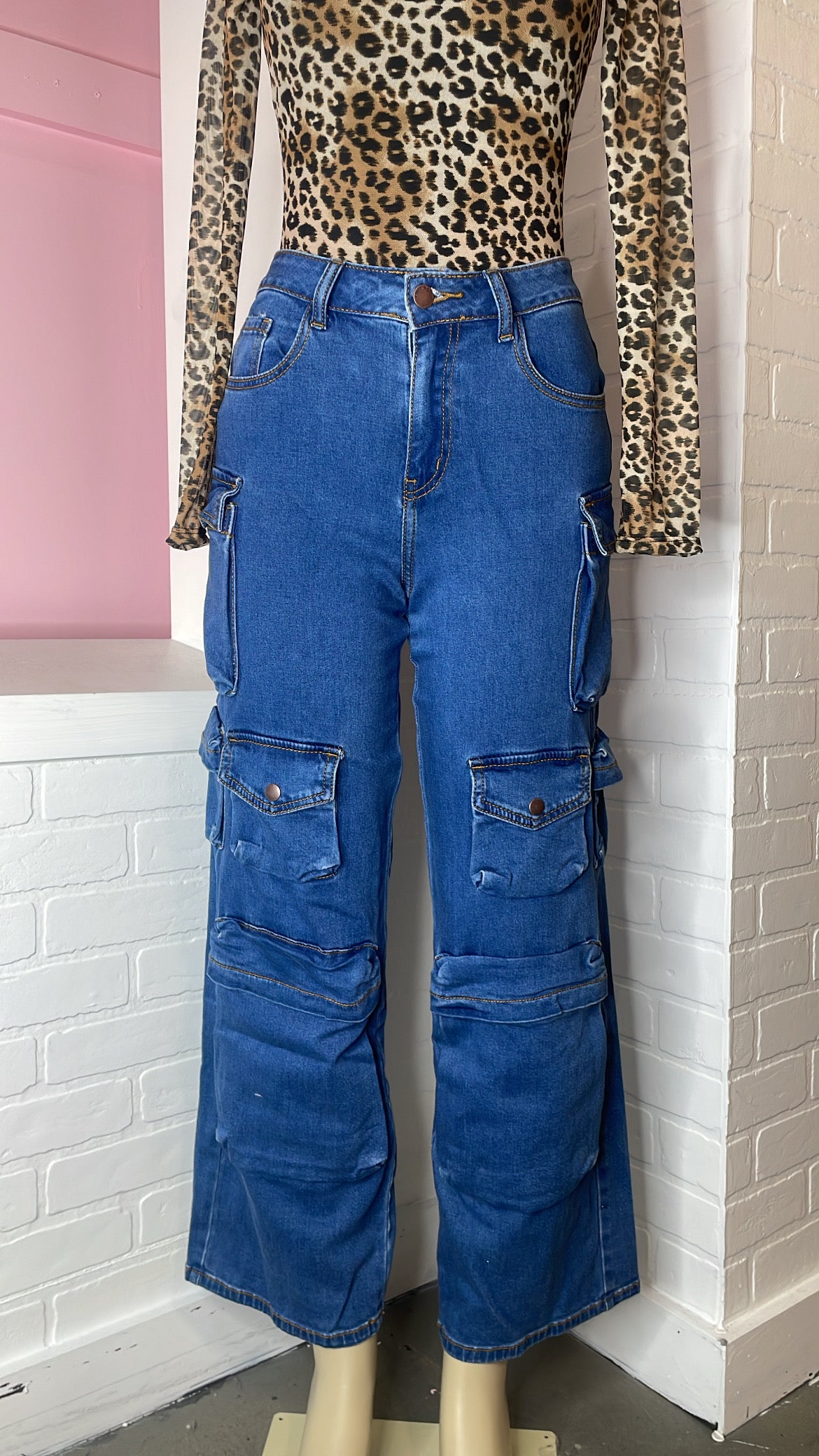 Don't Compare High Rise Cargo Jeans