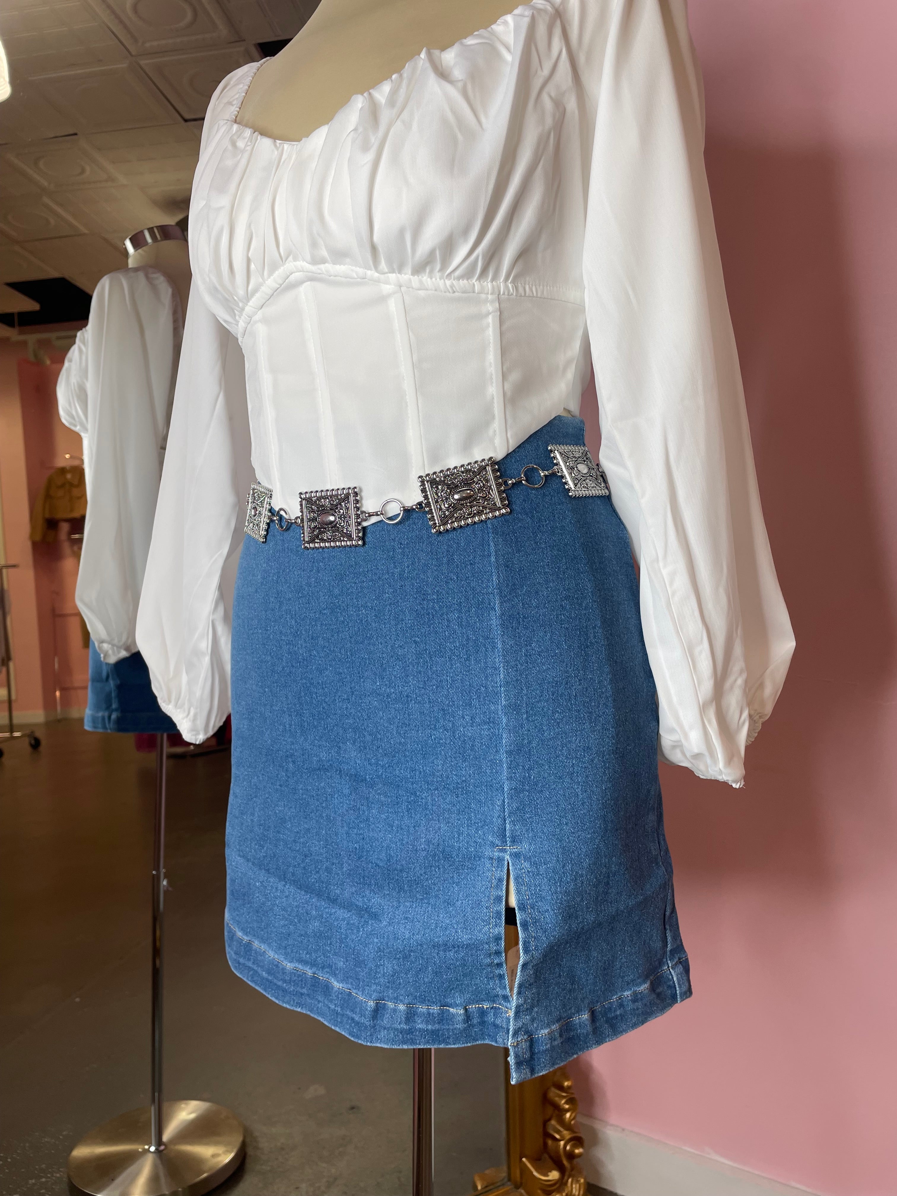 Leila Denim Skirt