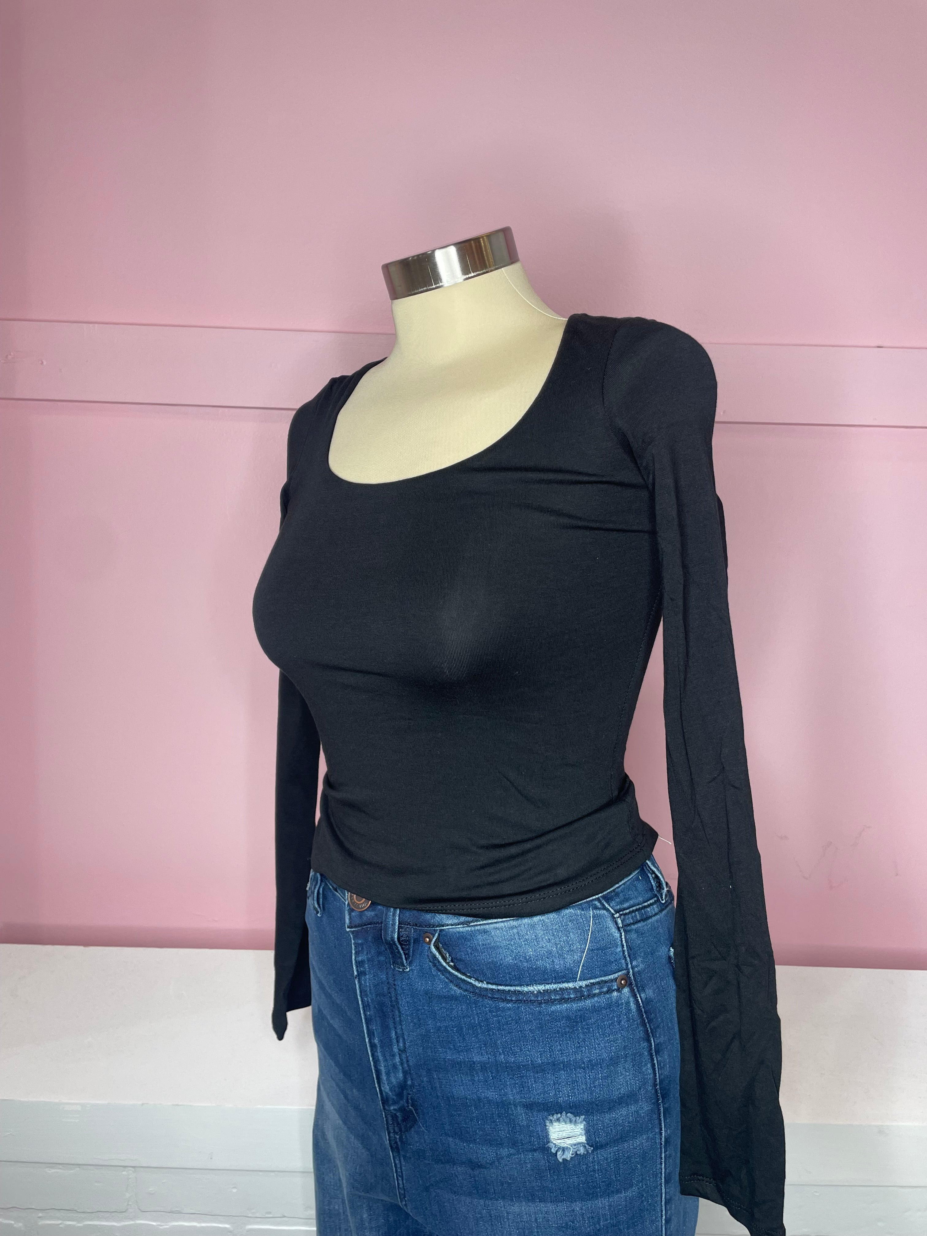 Lea Long sleeve Double Layered Top