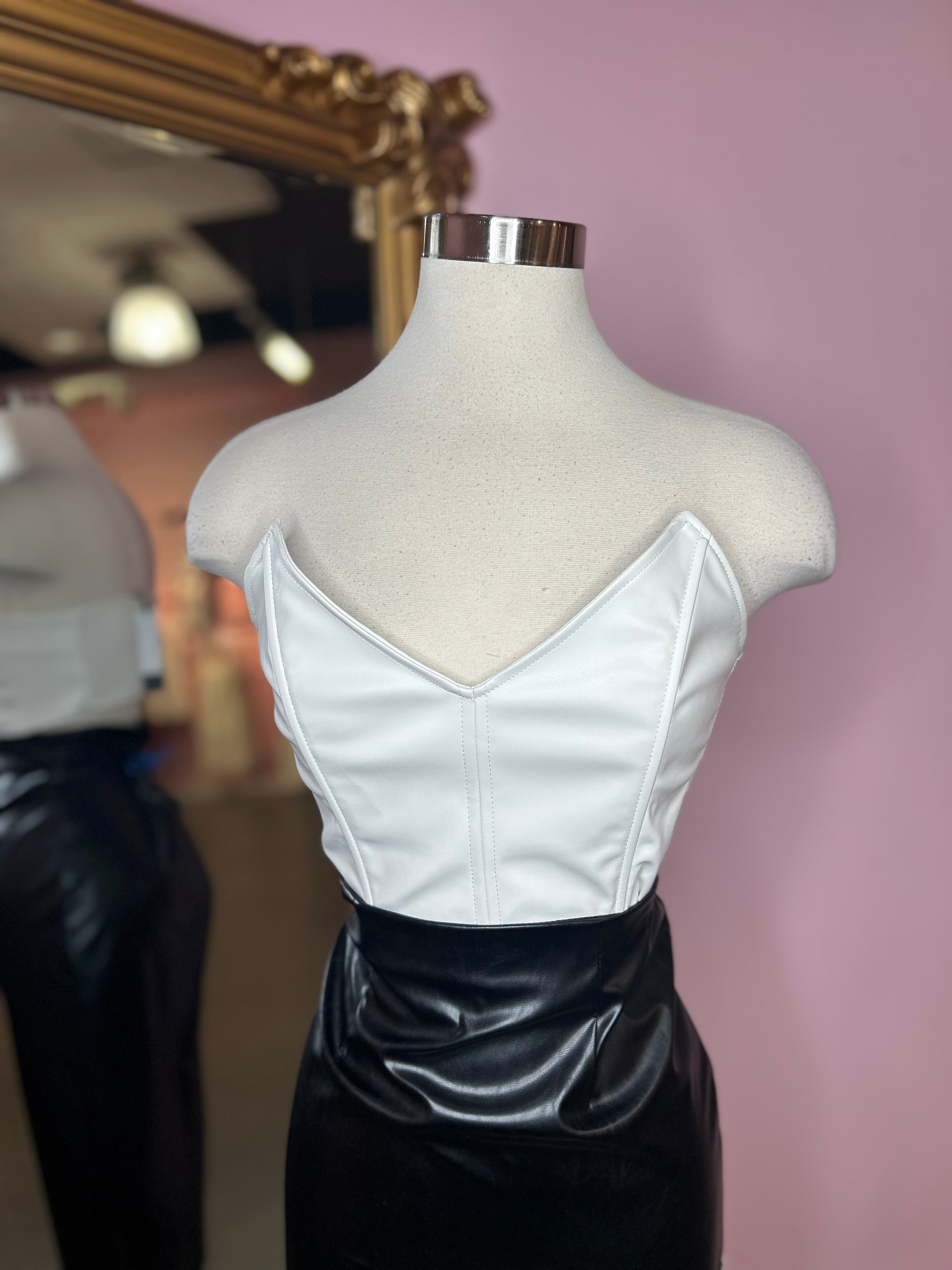 Leana Leather Corset