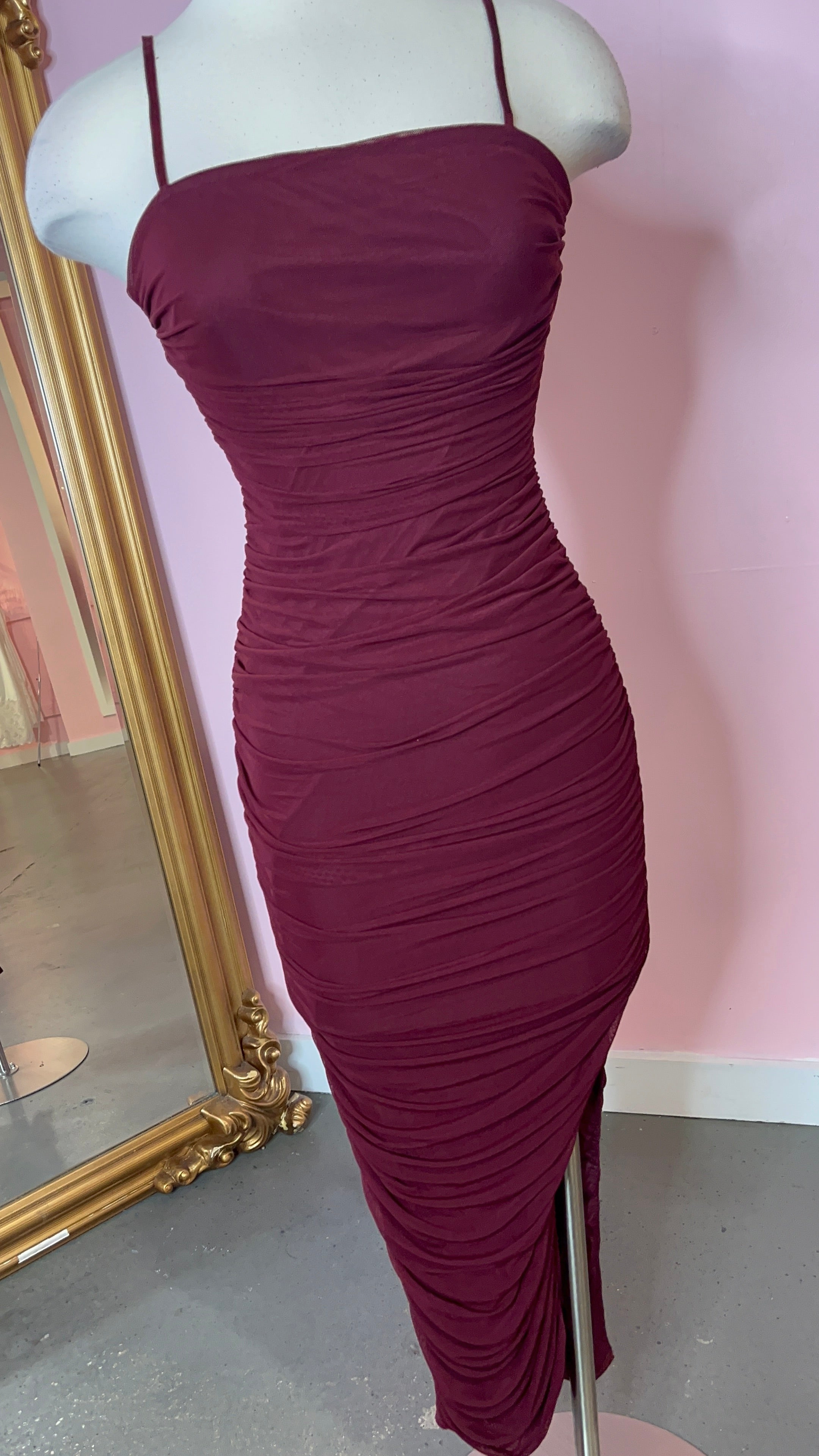 Fallen Cherry Maxi Dress