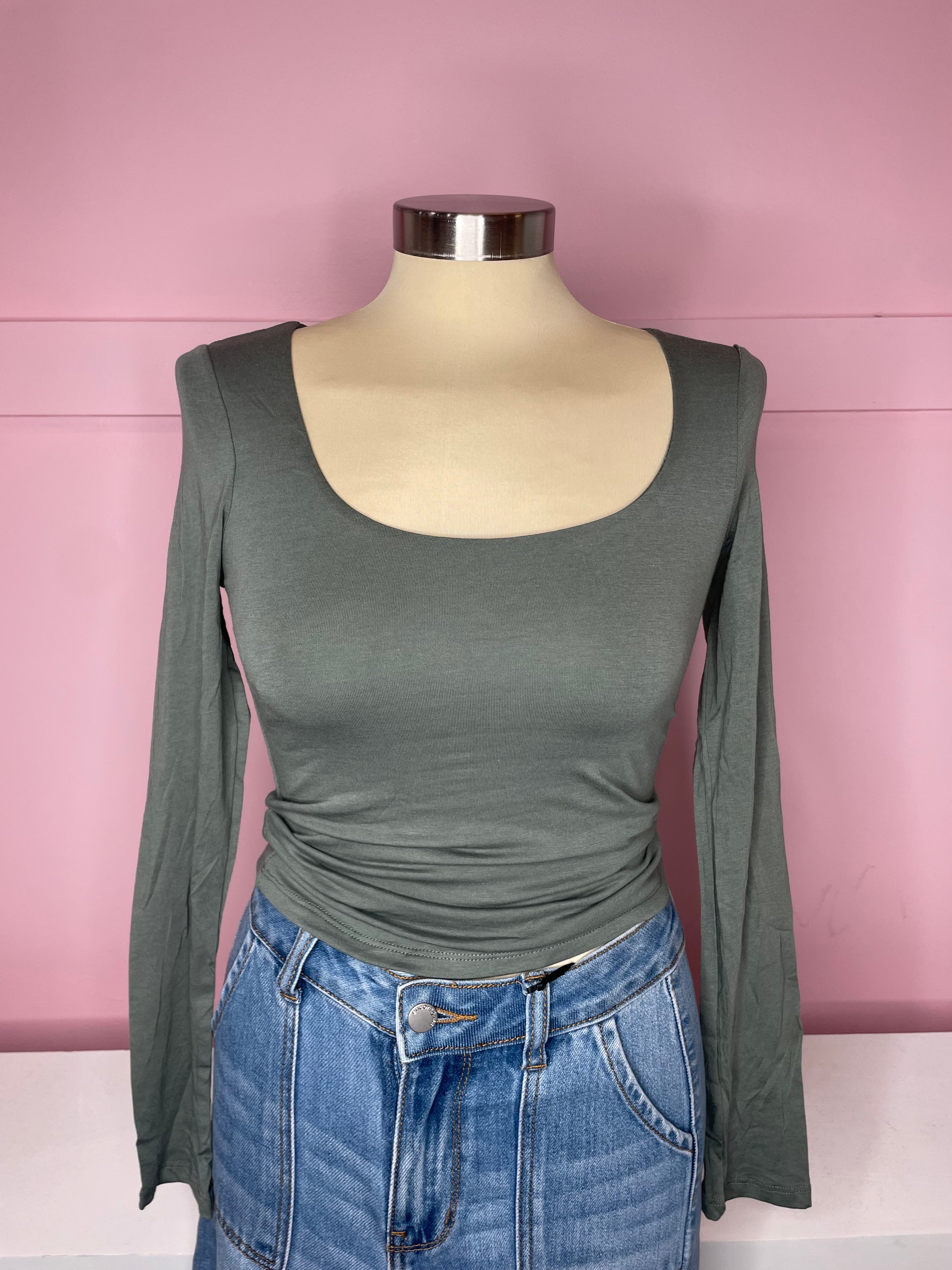 Lea Long sleeve Double Layered Top