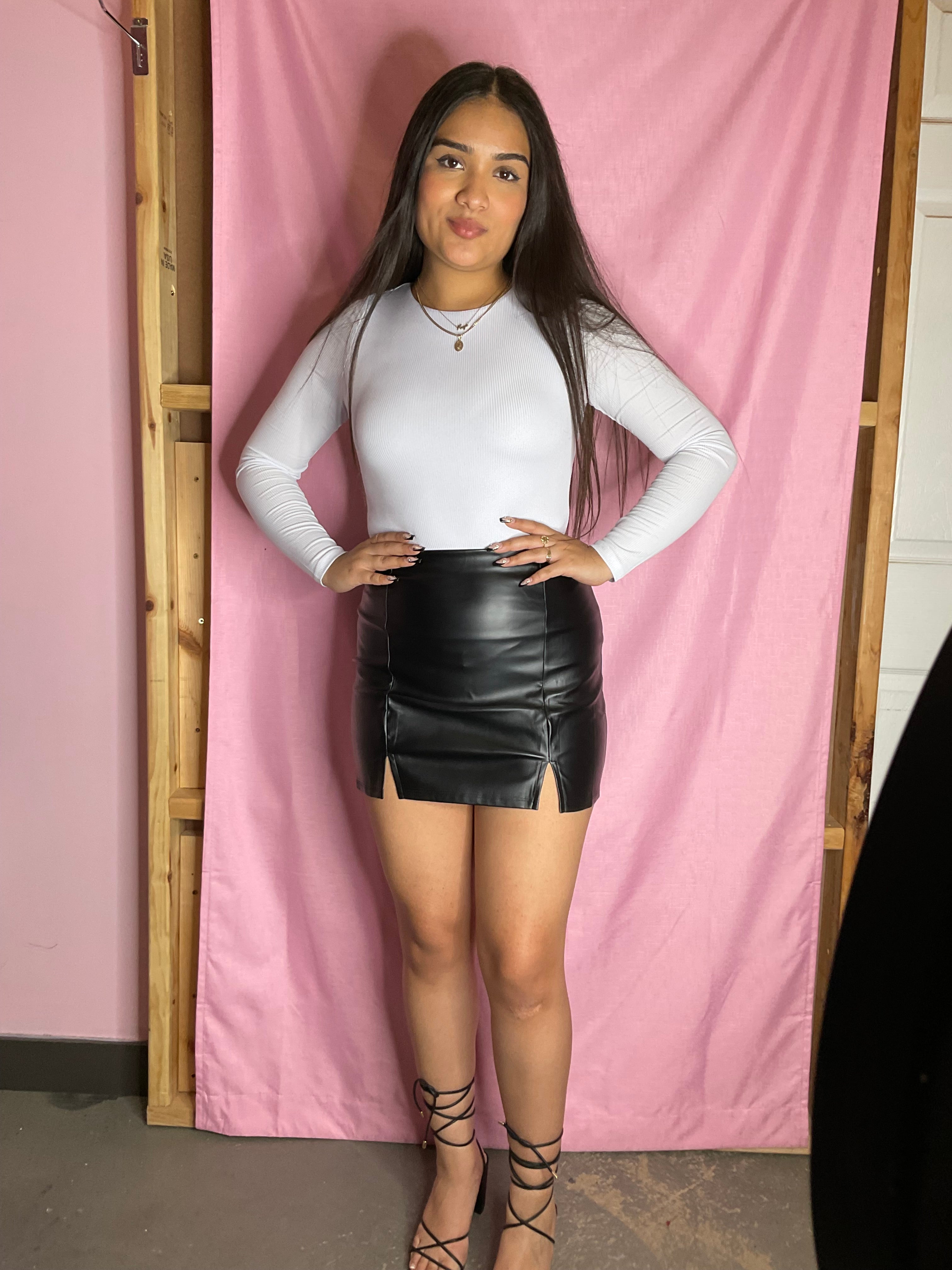 Ellie Leather Skirt