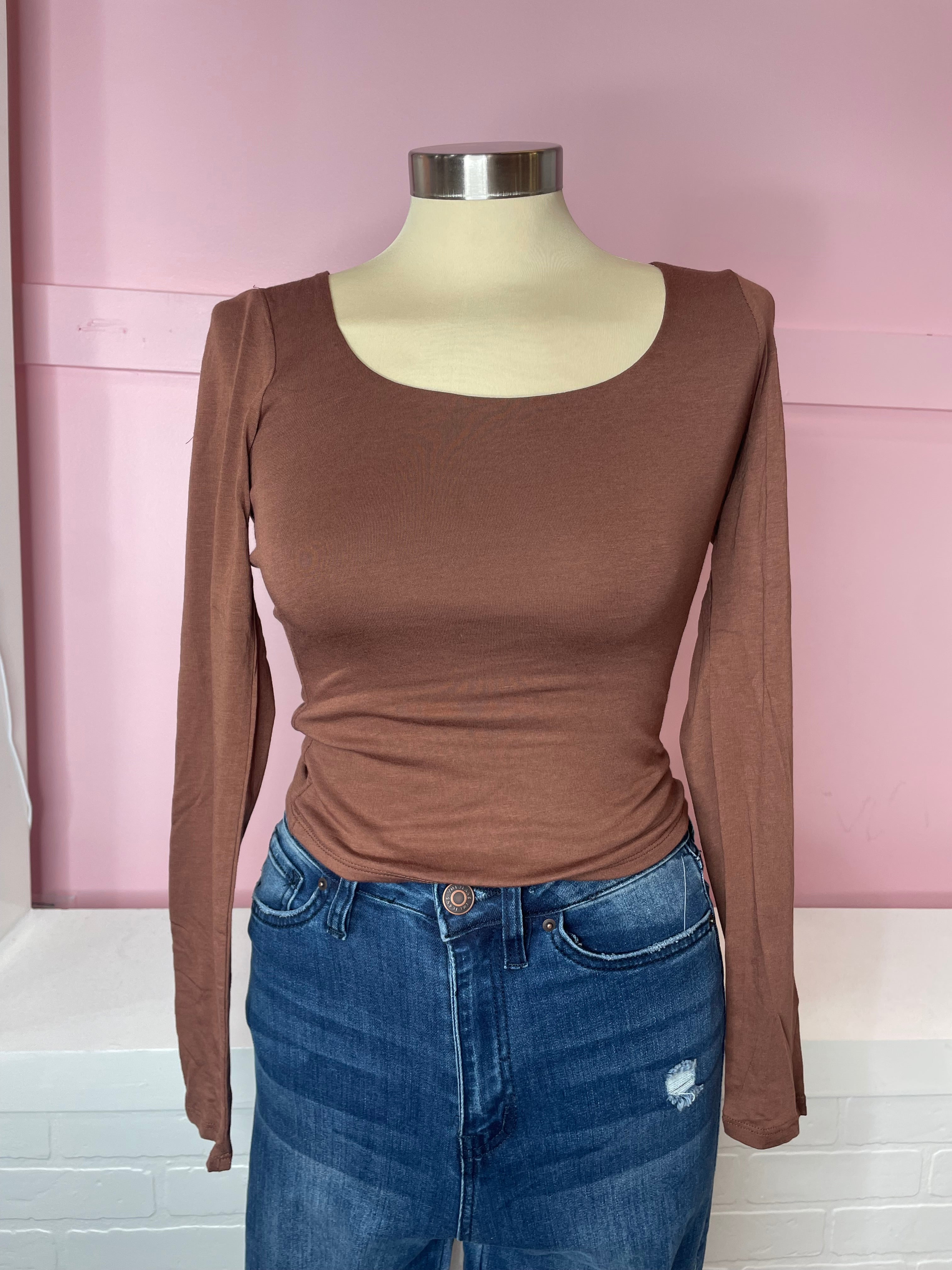 Lea Long sleeve Double Layered Top