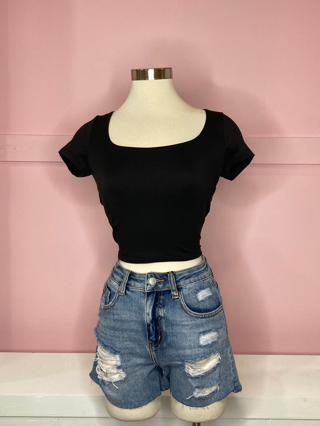 Brianna denim shorts