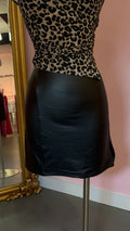 Andrea Leather Skirt