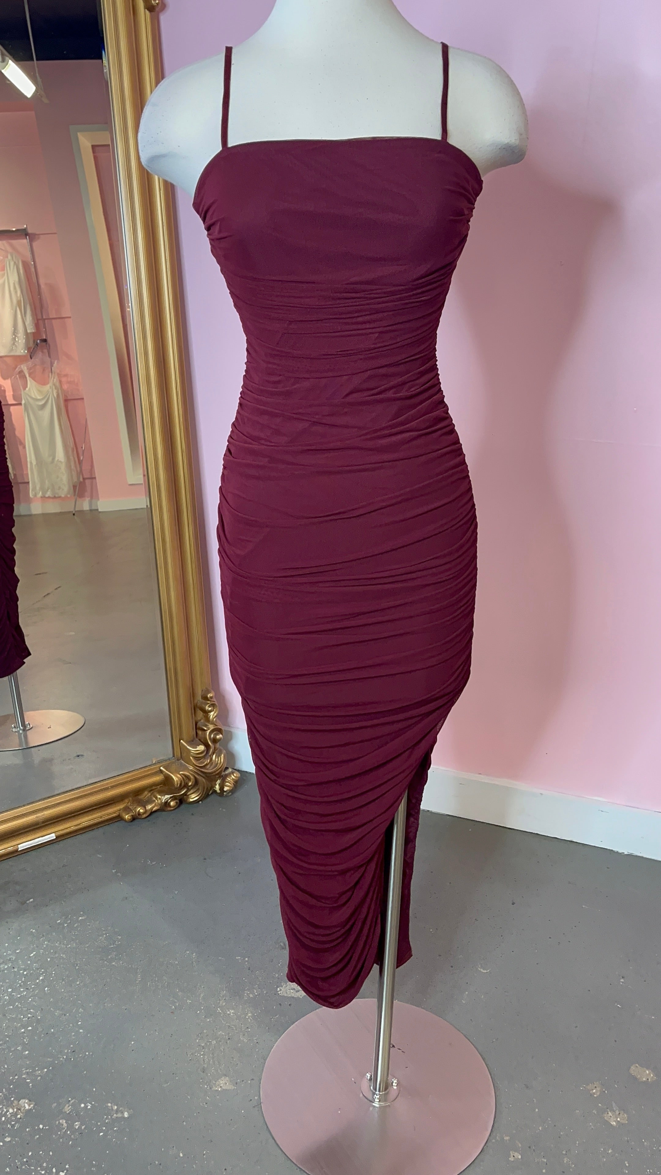 Fallen Cherry Maxi Dress