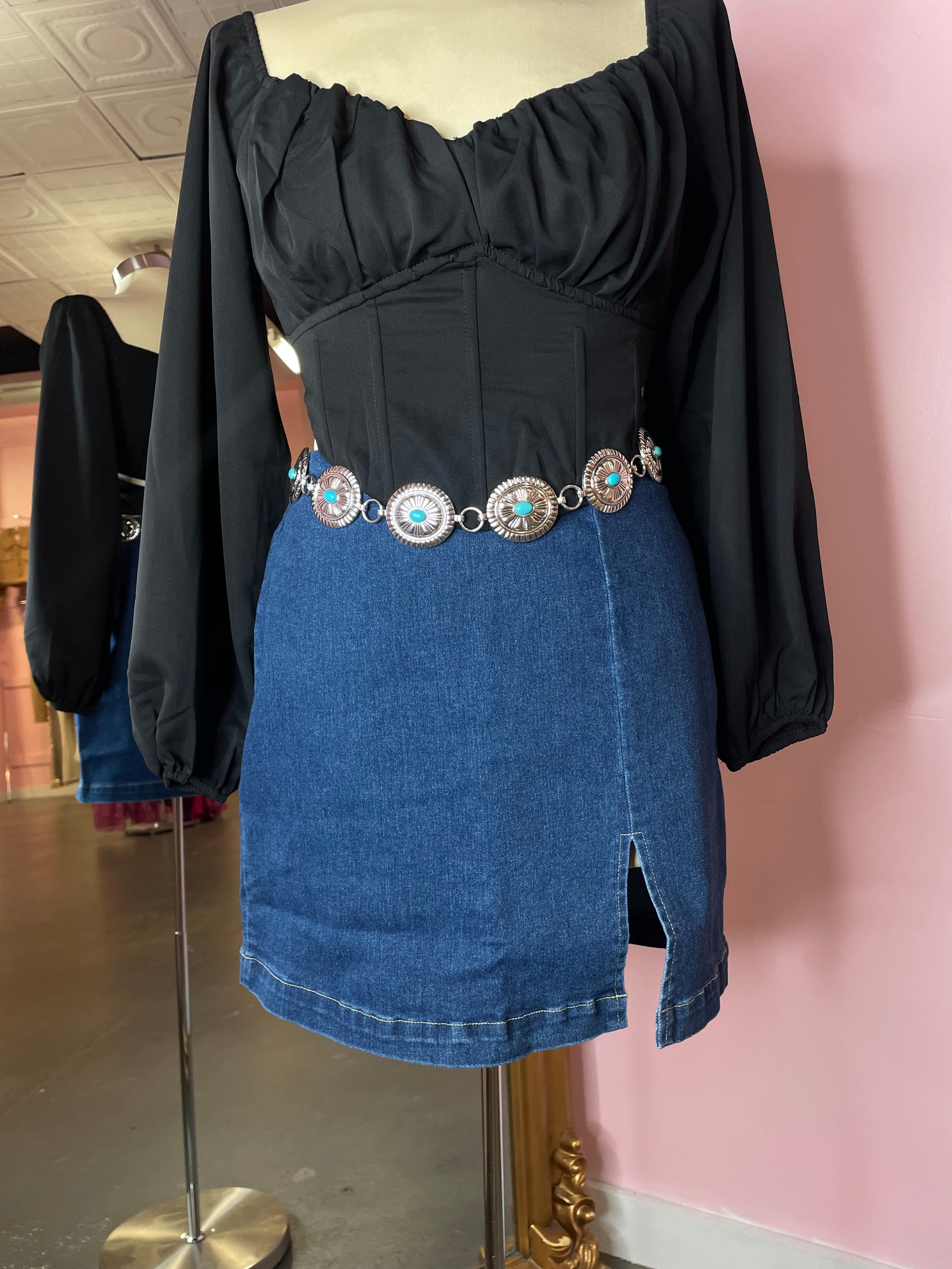 Leila Denim Skirt