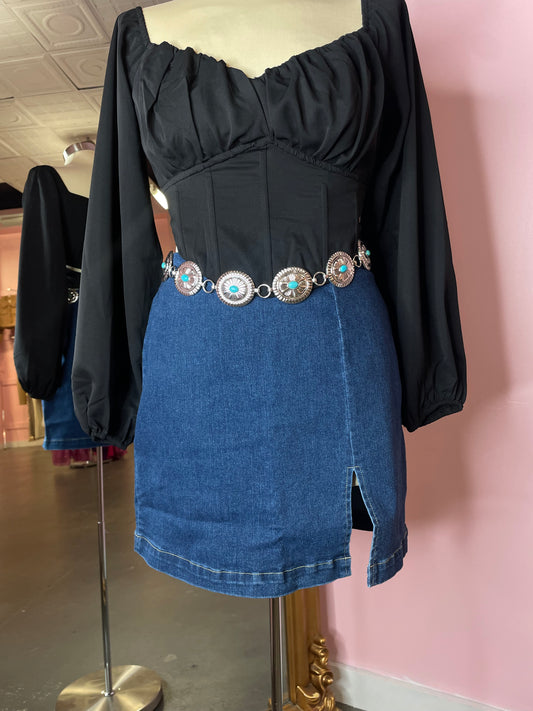 Leila Denim Skirt