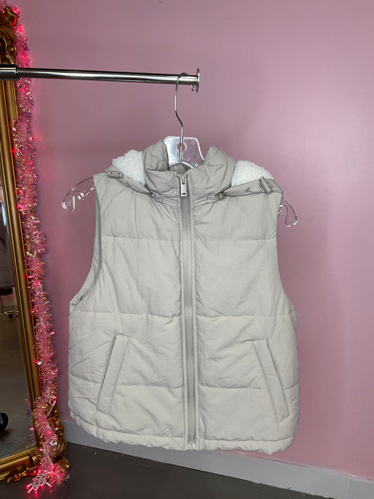 Stone puffer vest