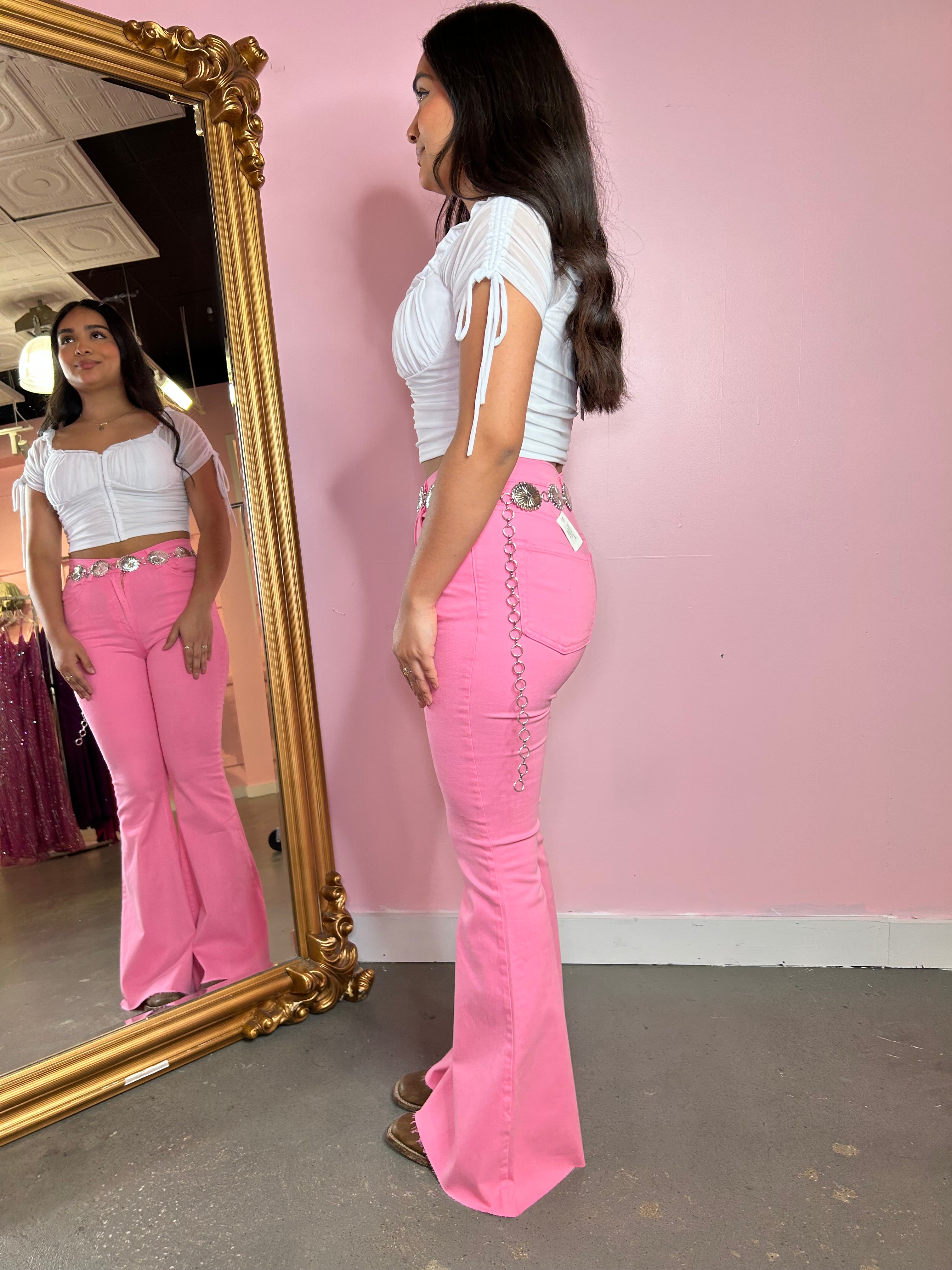 Bubblegum Flare Jeans