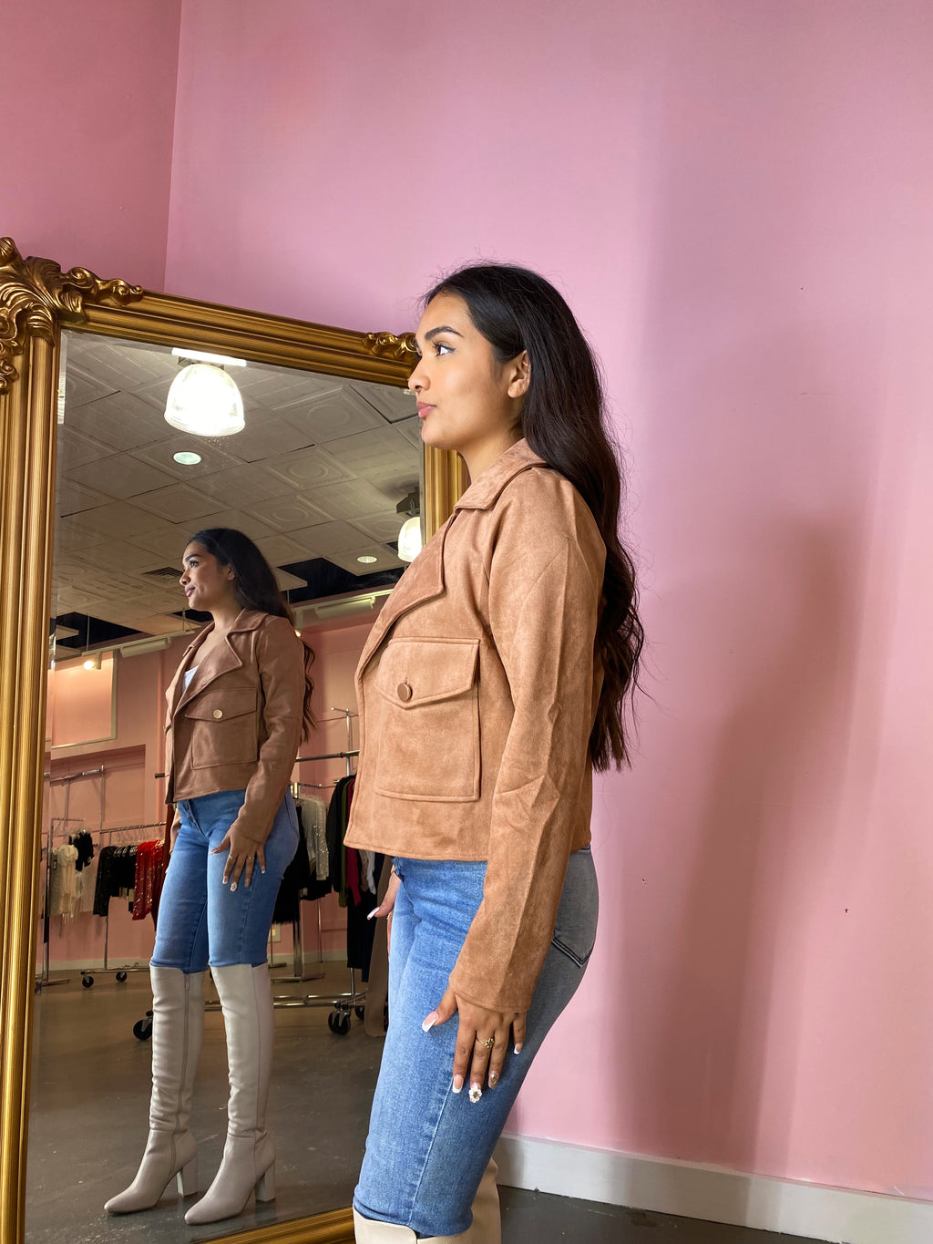 Brezzy suede jacket
