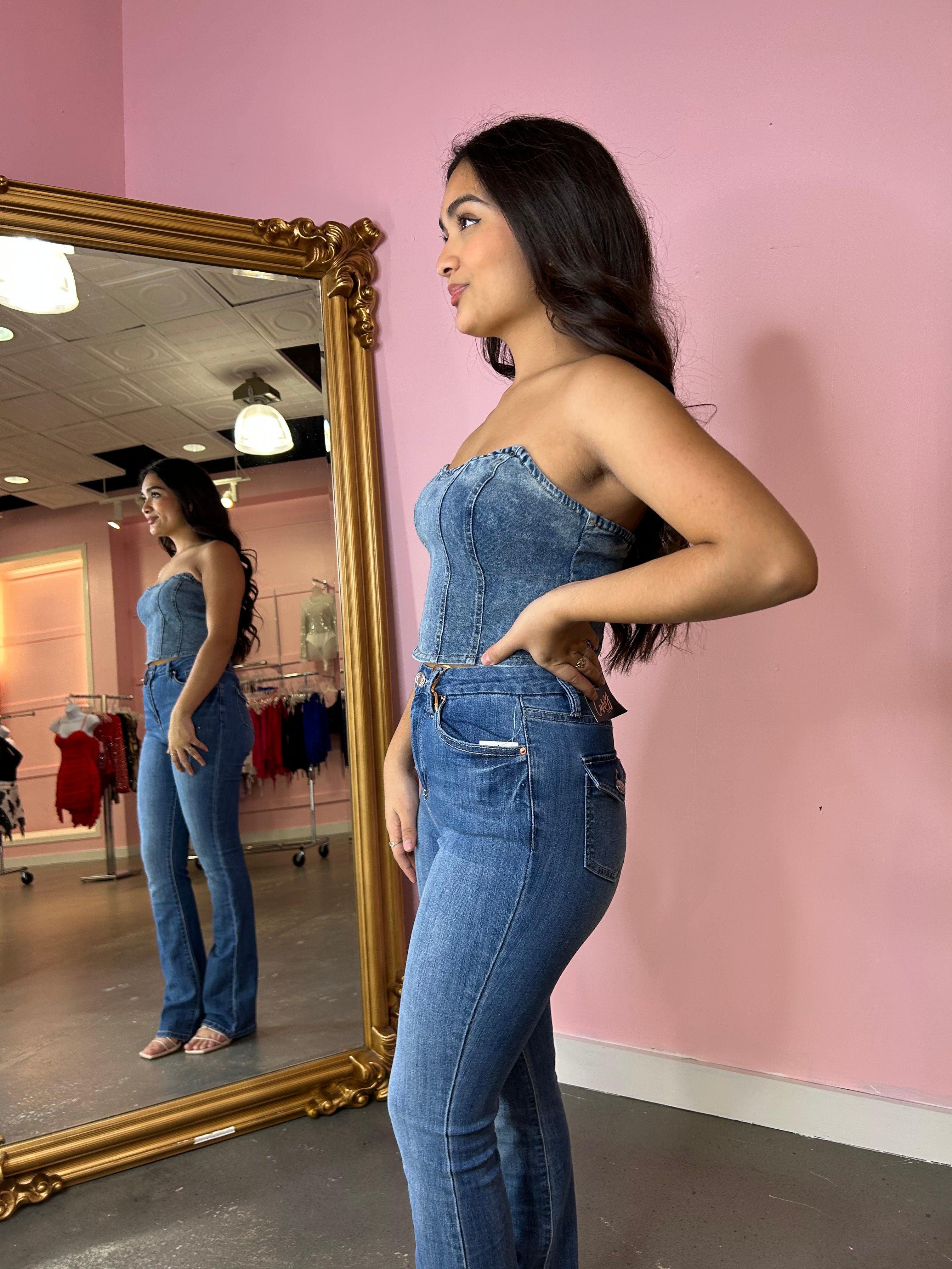 Kacey denim top