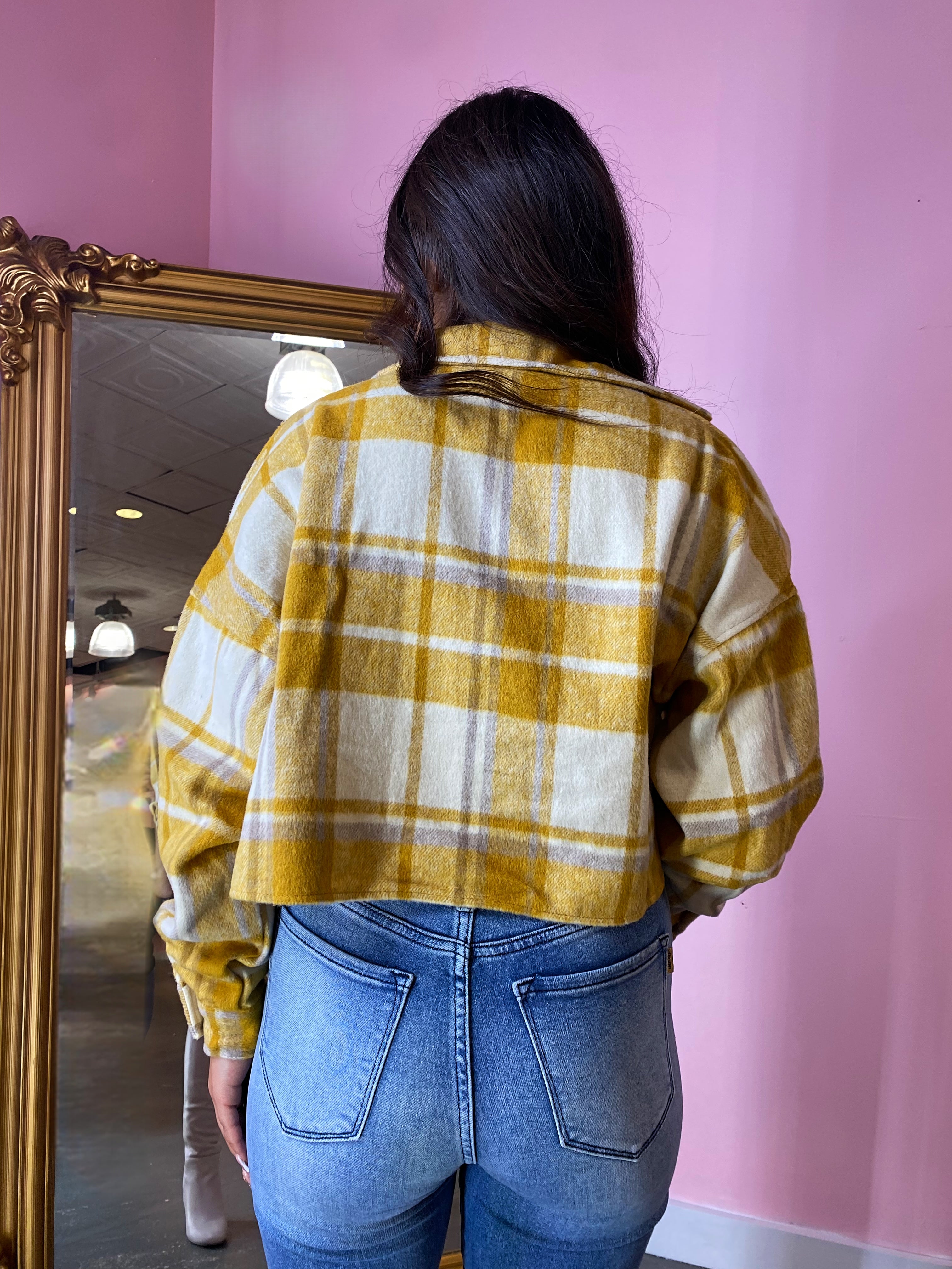 Forever in plaid jacket