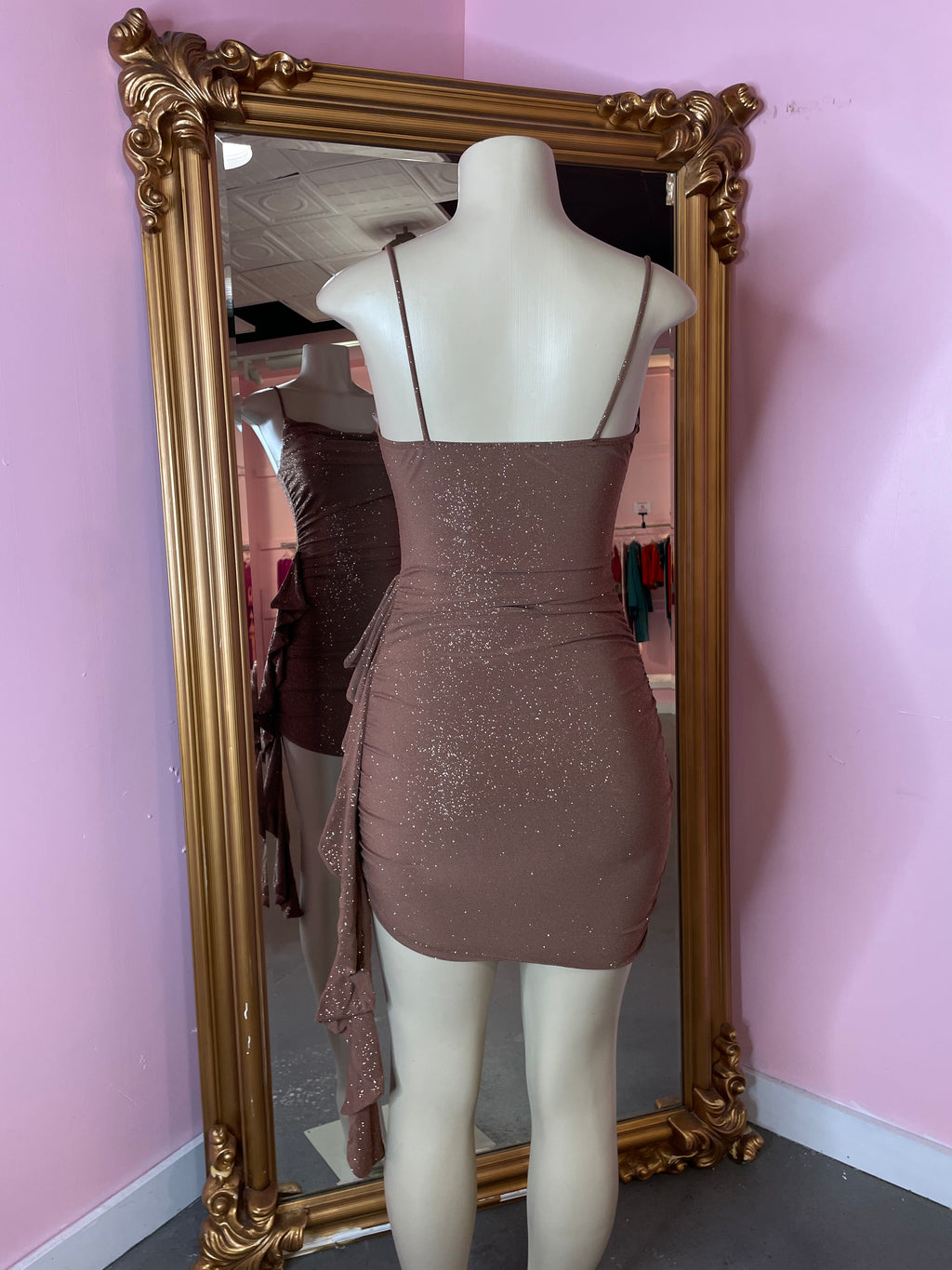Lux Ruffled Dress