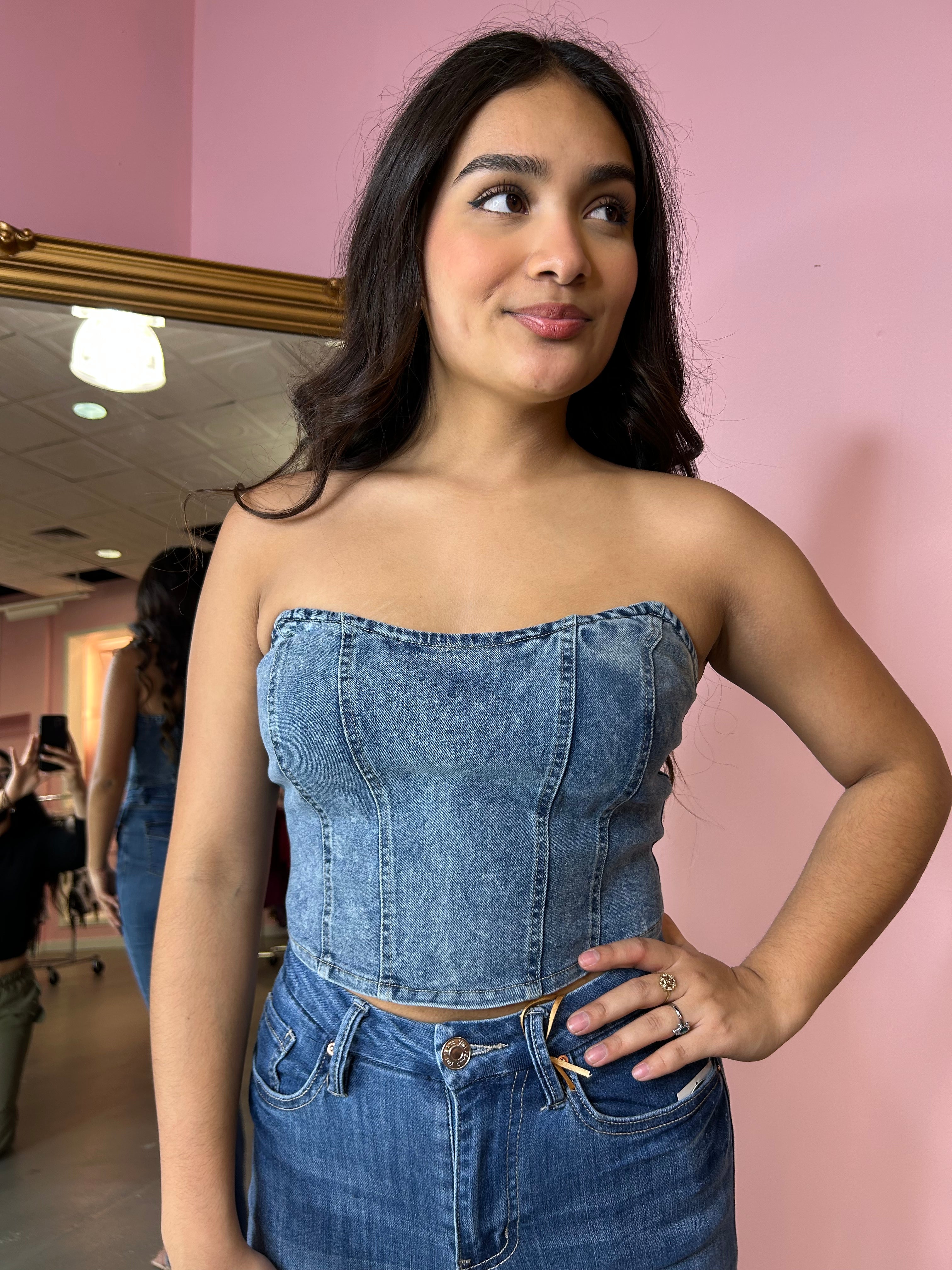 Kacey denim top