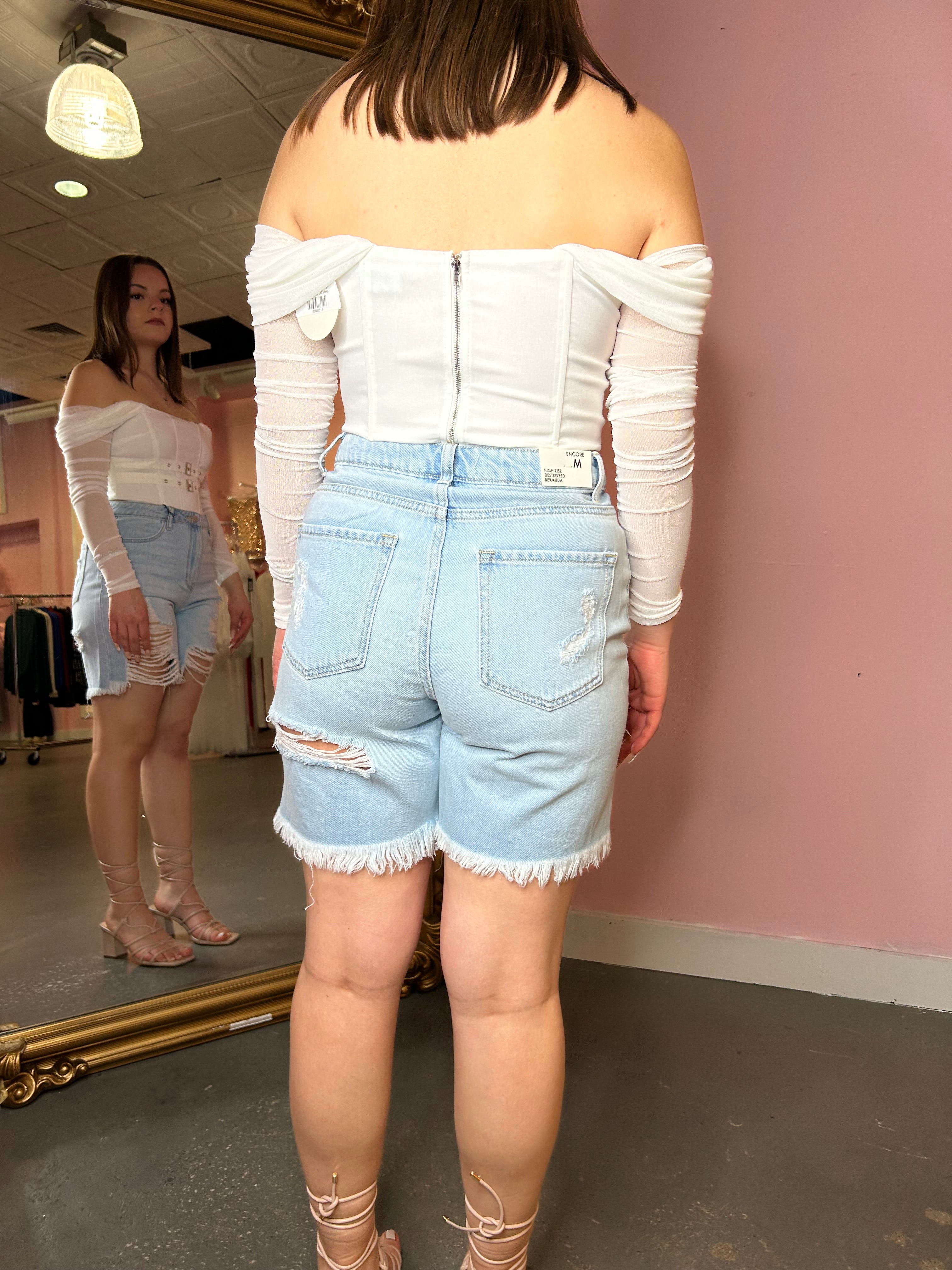 Cleo denim shorts