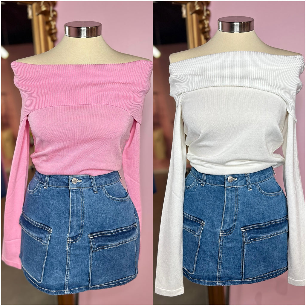 Cynthia Off Shoulder Long Sleeve