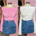 Cynthia Off Shoulder Long Sleeve