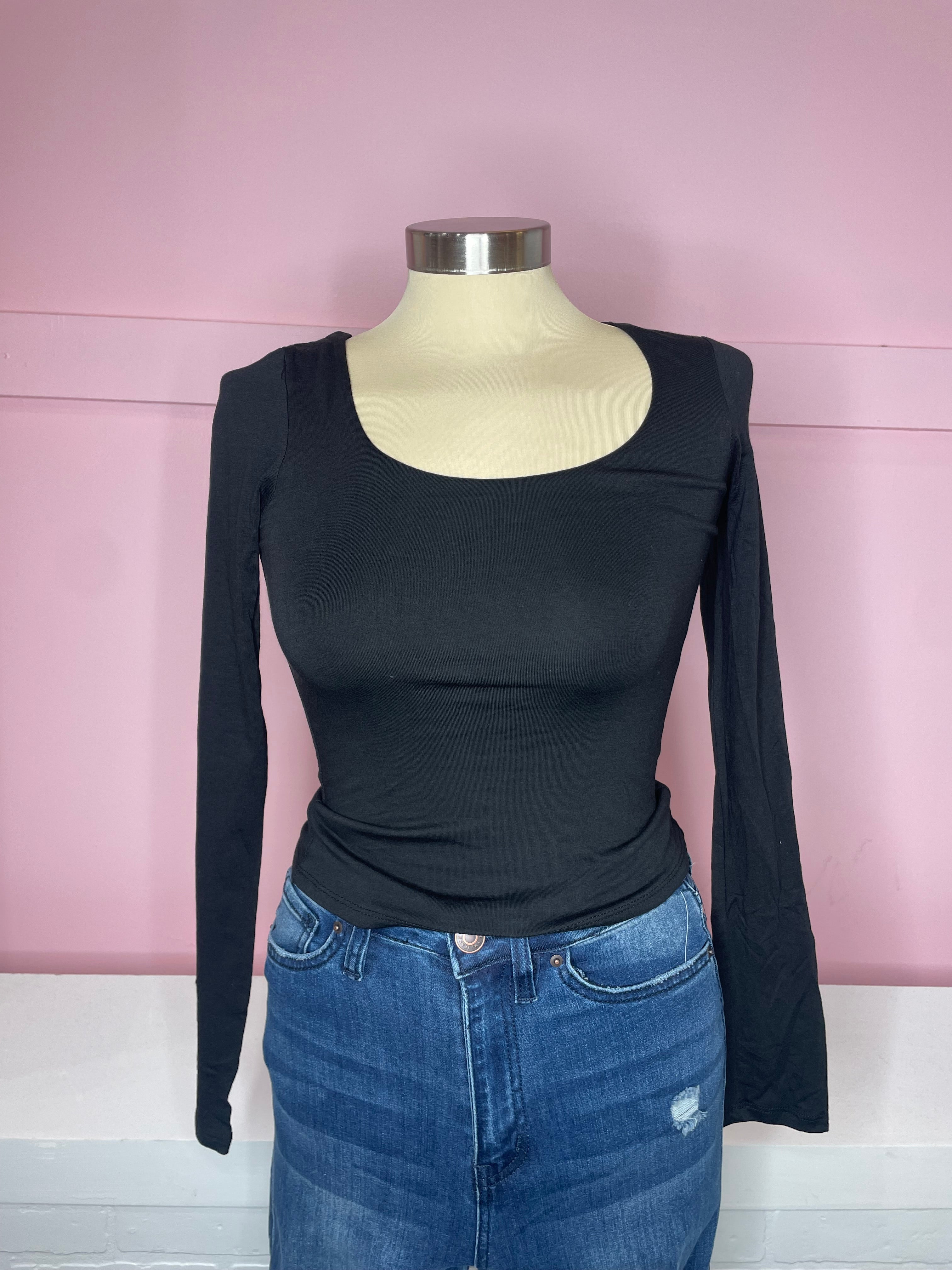 Lea Long sleeve Double Layered Top