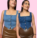 Shayla Denim Top
