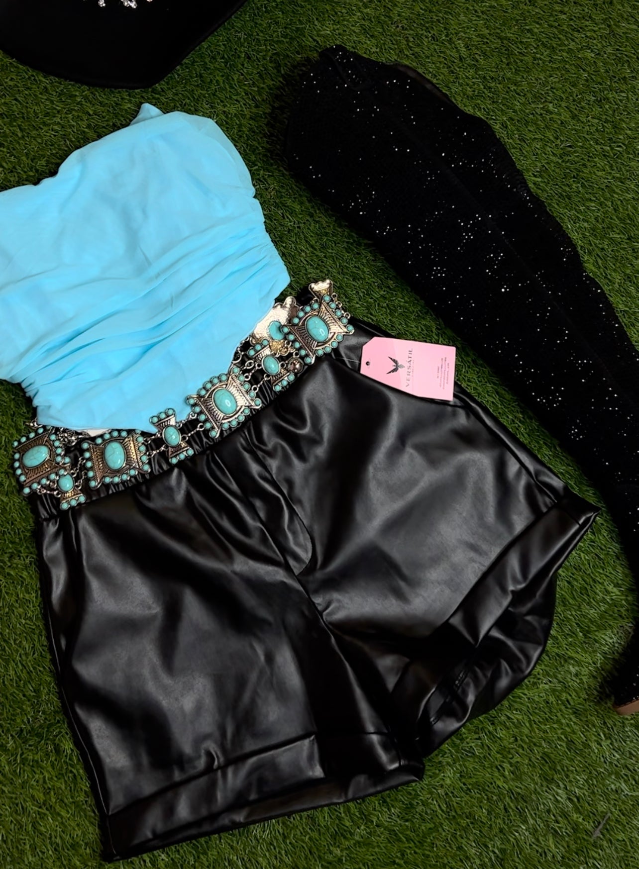 Nuvia Leather Shorts