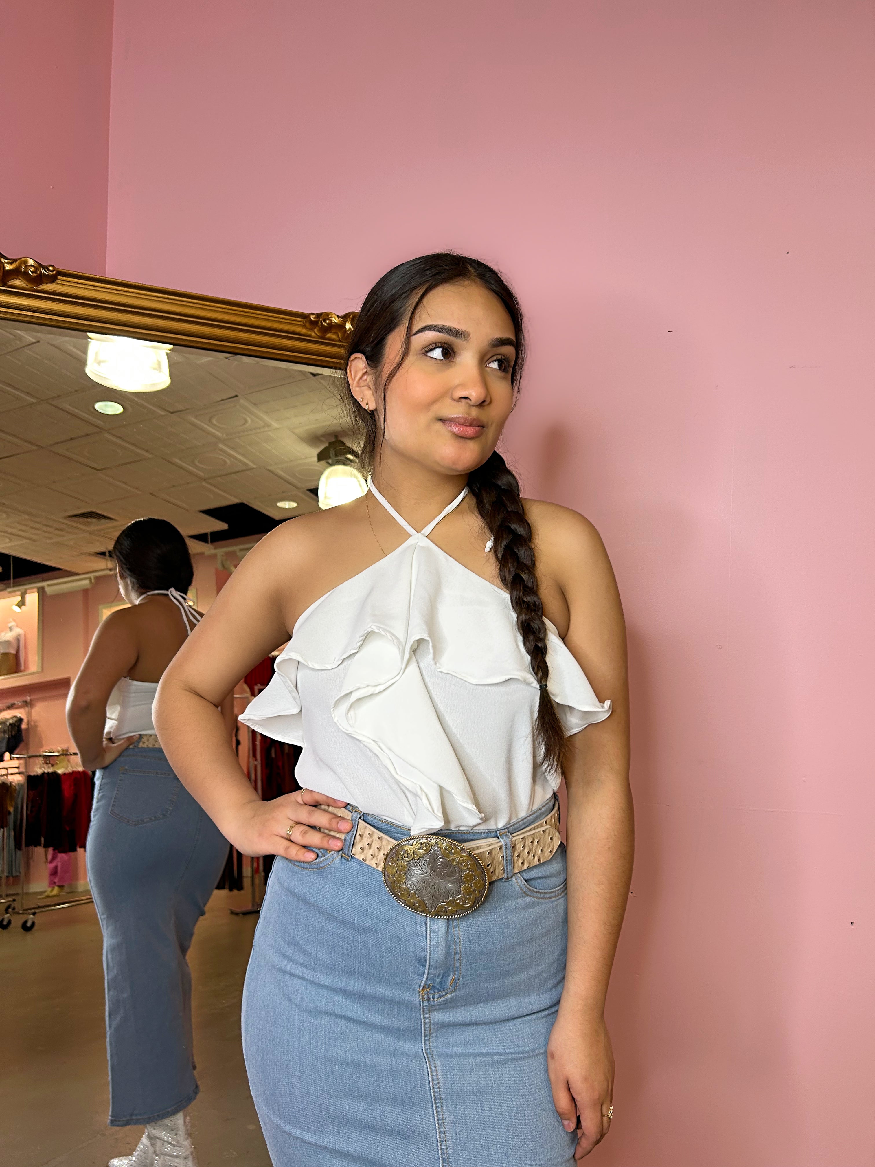 Alisson ruffle top
