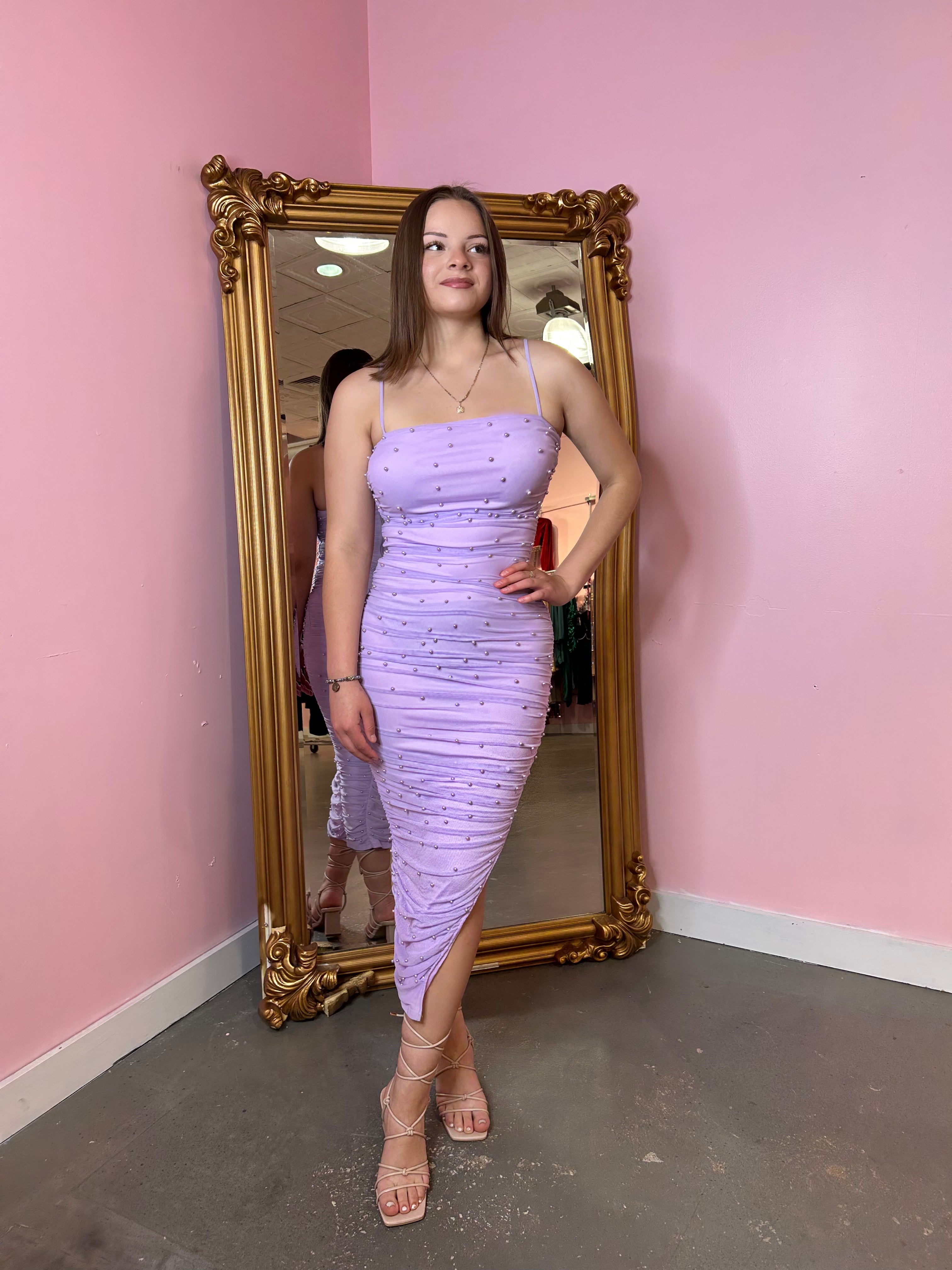 Lilac maxi dress