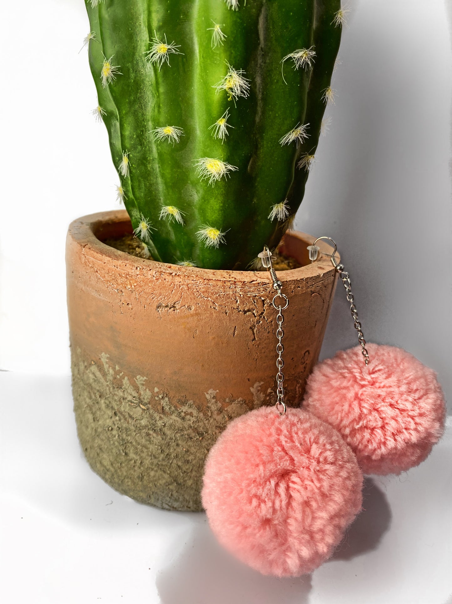Puff Ball Earings