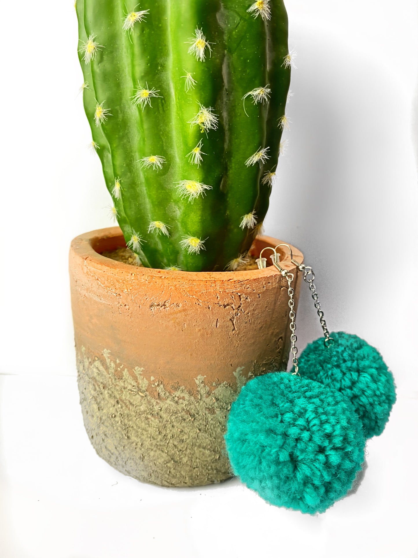 Puff Ball Earings