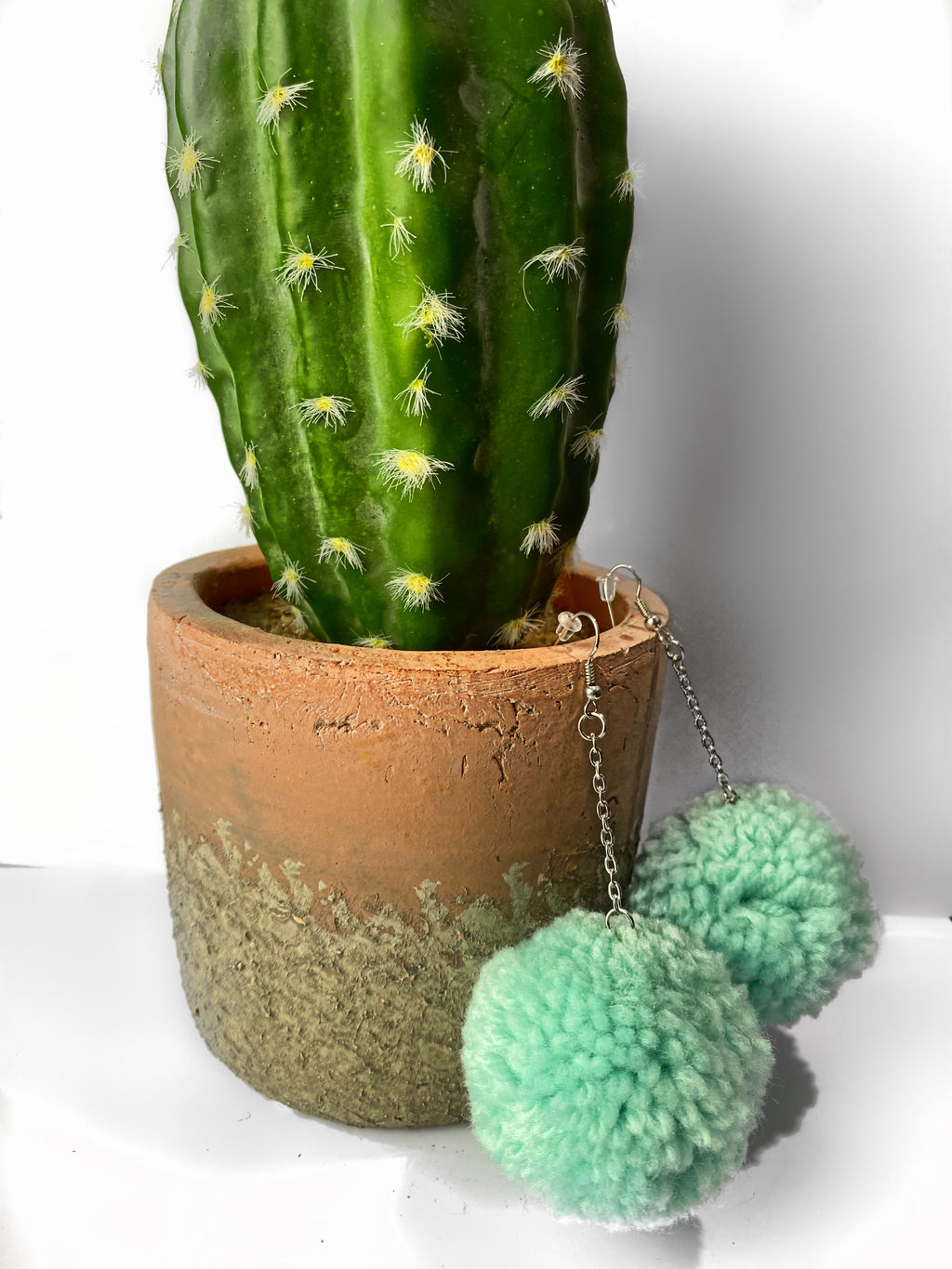 Puff Ball Earings