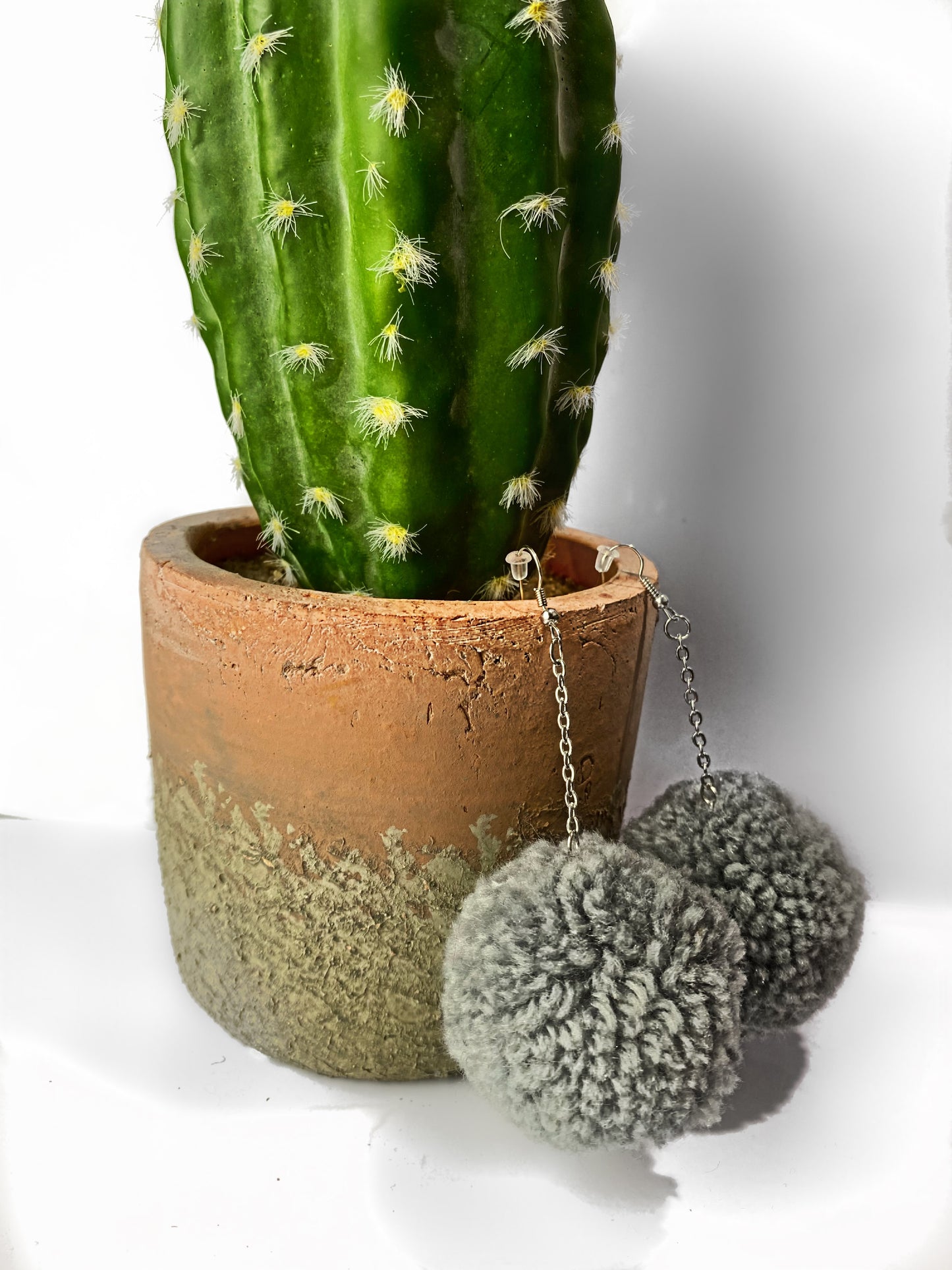 Puff Ball Earings