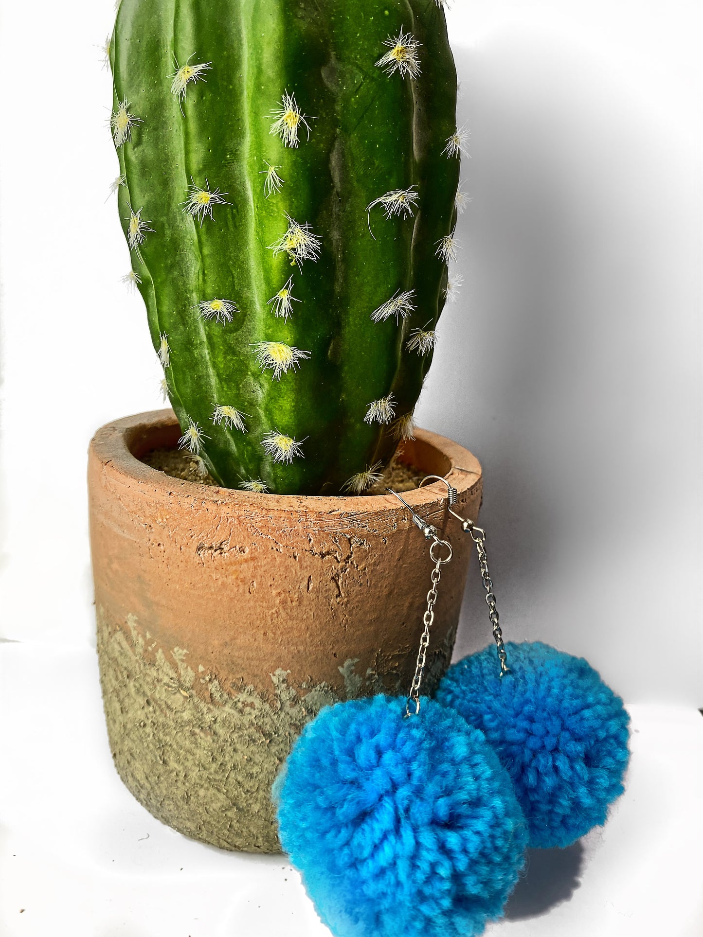 Puff Ball Earings